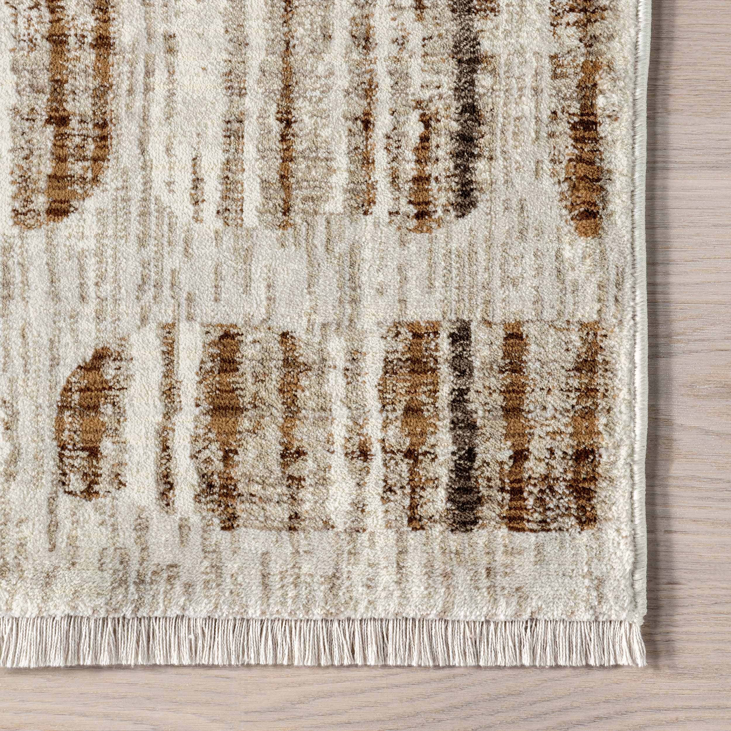 Lafayette Abstract Striped Rug | Beige - Image 3