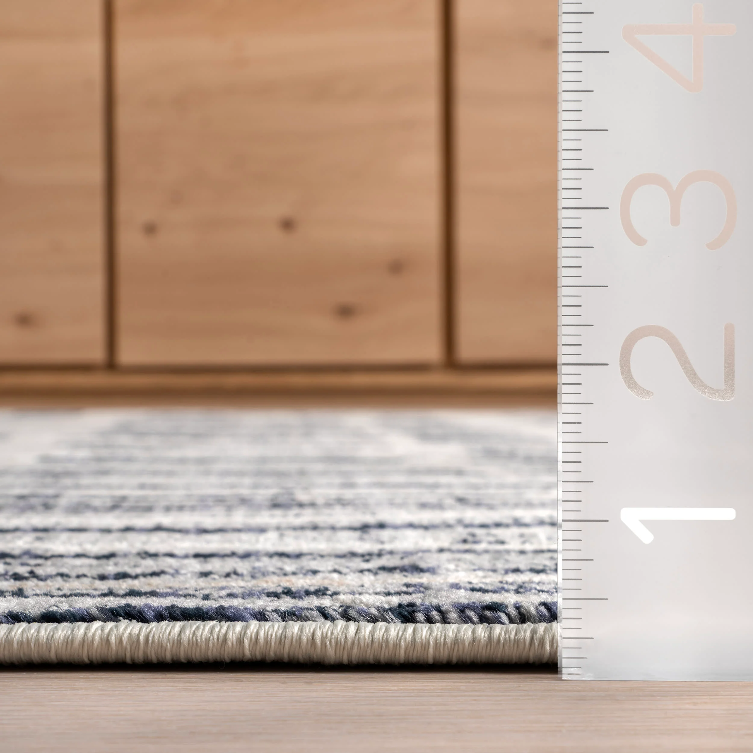 Lafayette Abstract Striped Rug | Navy - Image 5