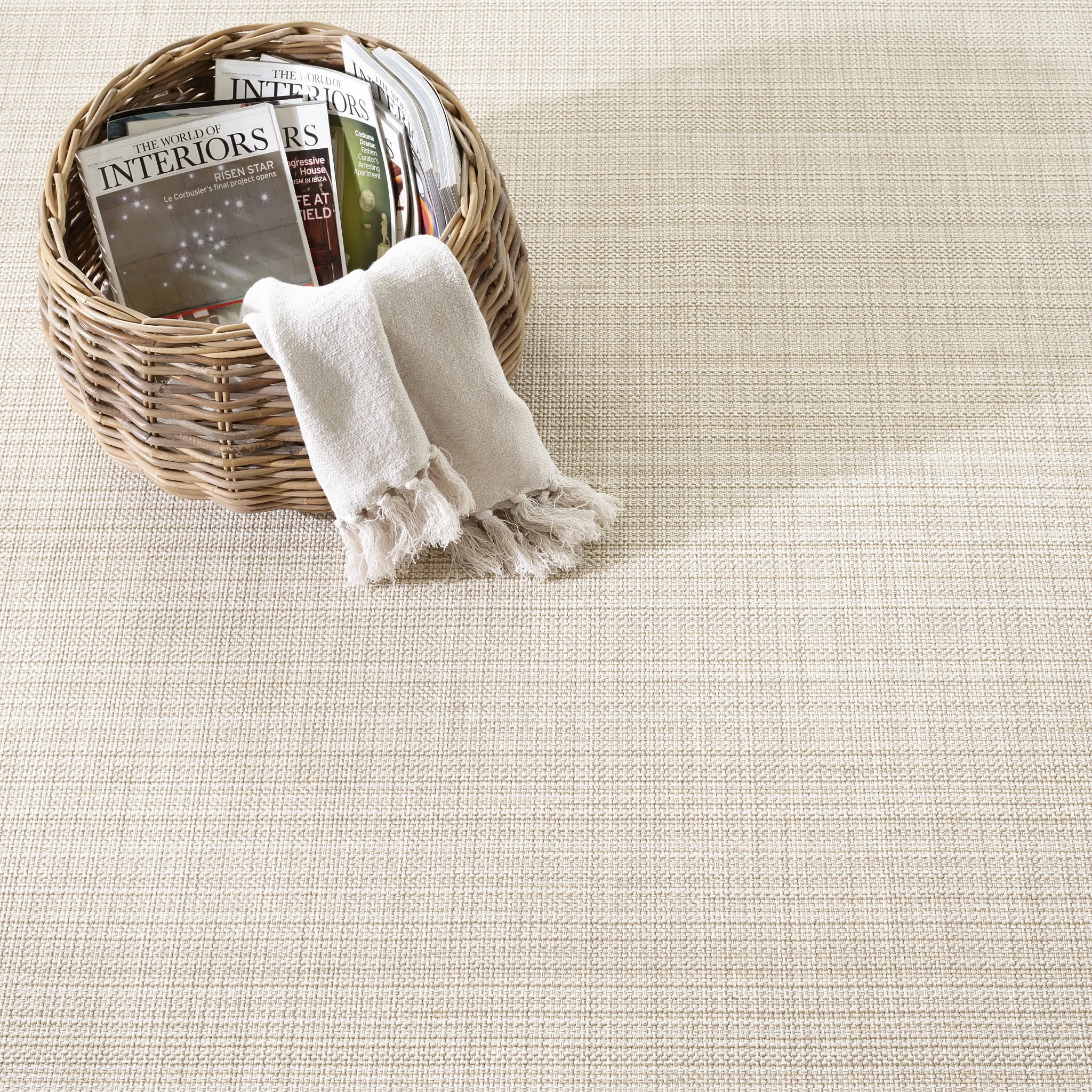 Lakeside Woven Indoor/Outdoor Custom Rug | Khaki - Image 3
