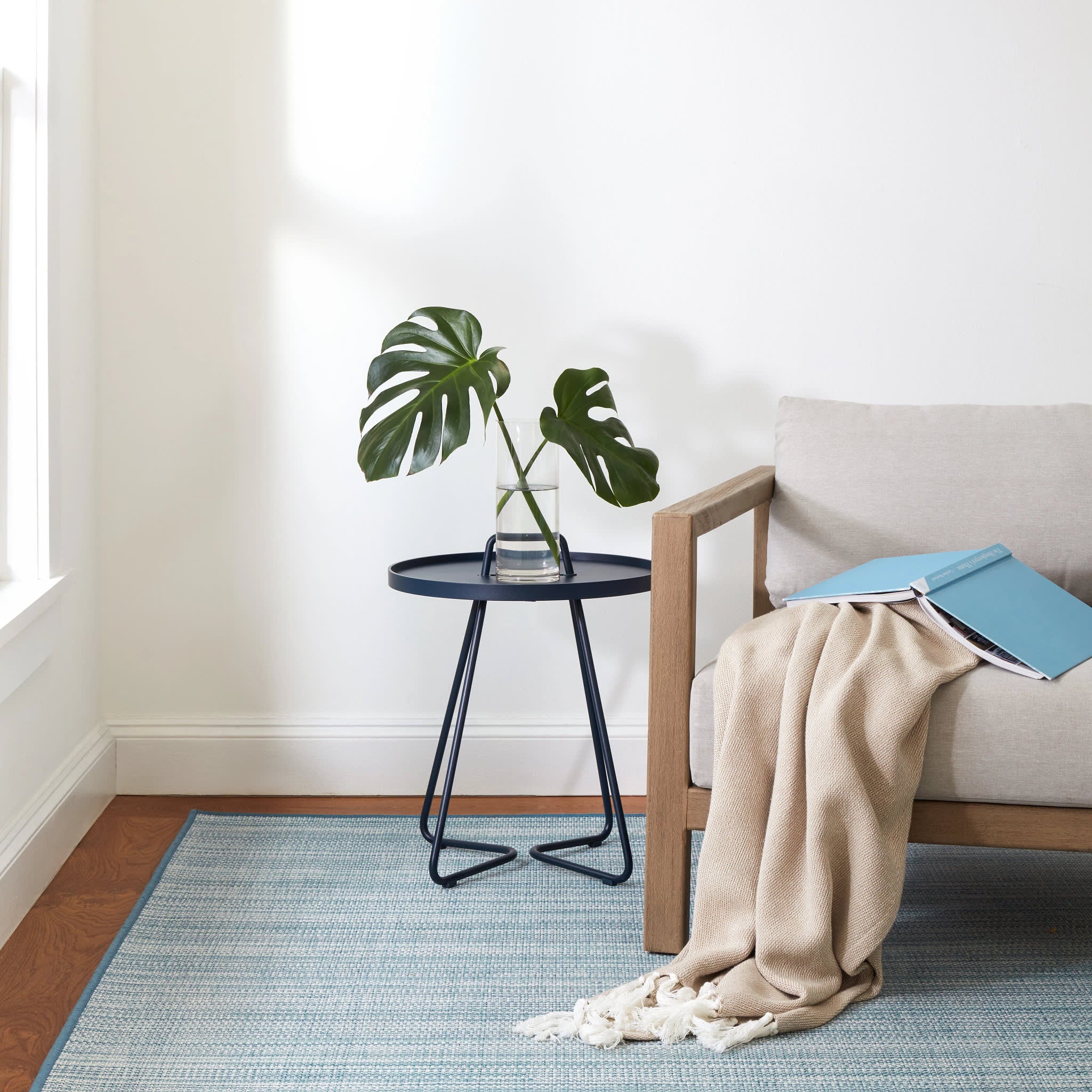 Lakeside Woven Indoor/Outdoor Custom Rug | Slate - Image 2