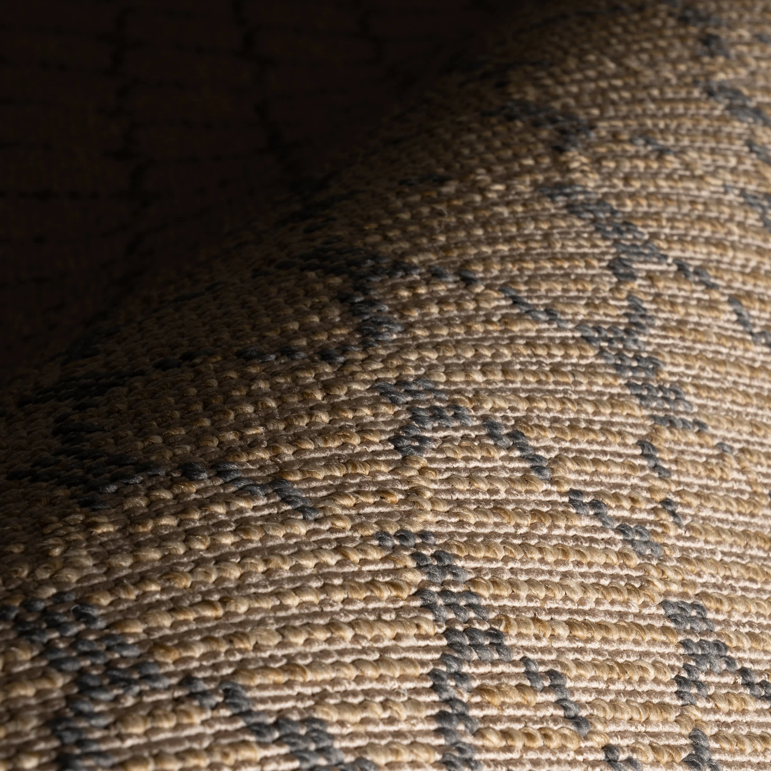 Lalita Contemporary Diamond Indoor/Outdoor Rug | Navy - Image 3
