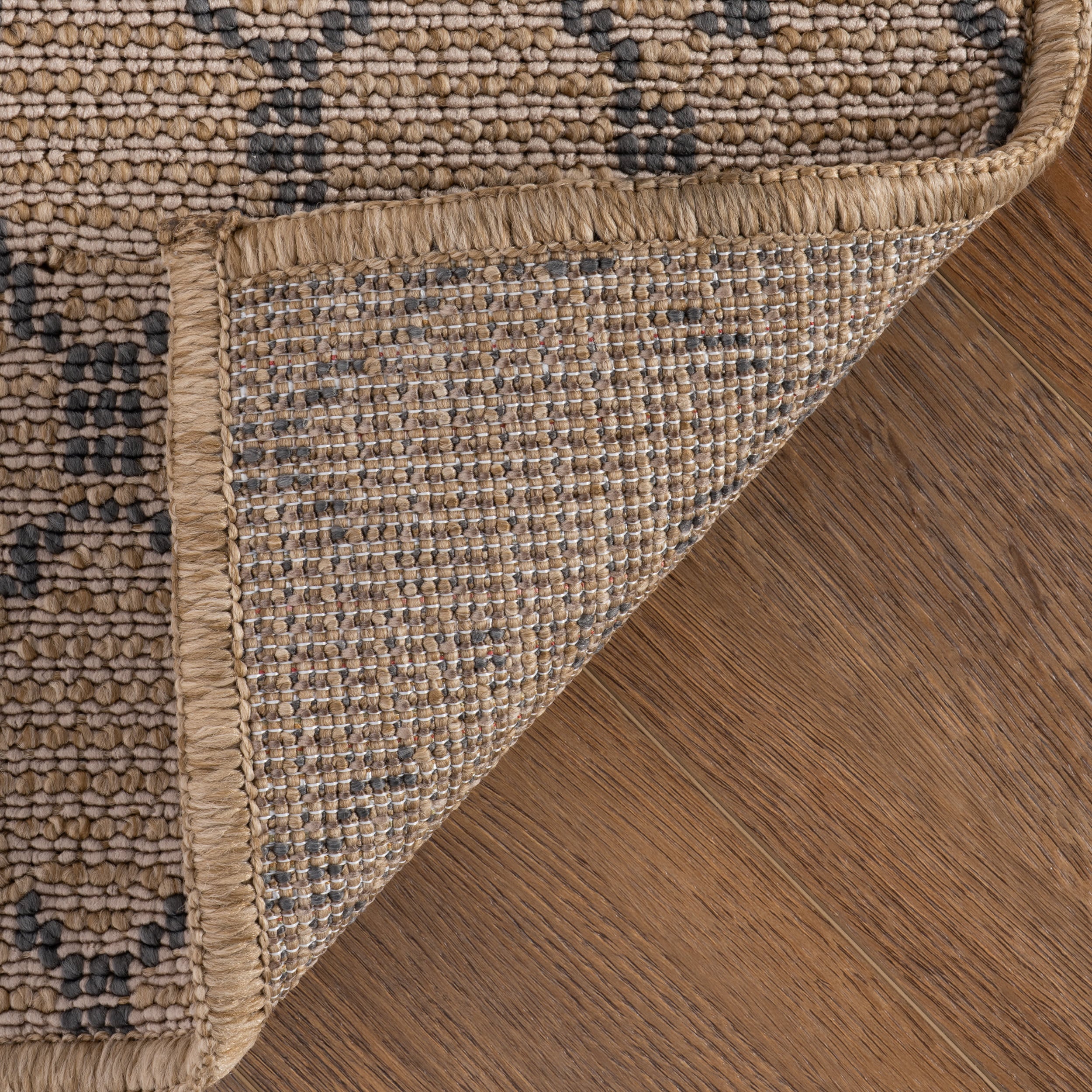 Lalita Contemporary Diamond Indoor/Outdoor Rug | Navy - Image 6