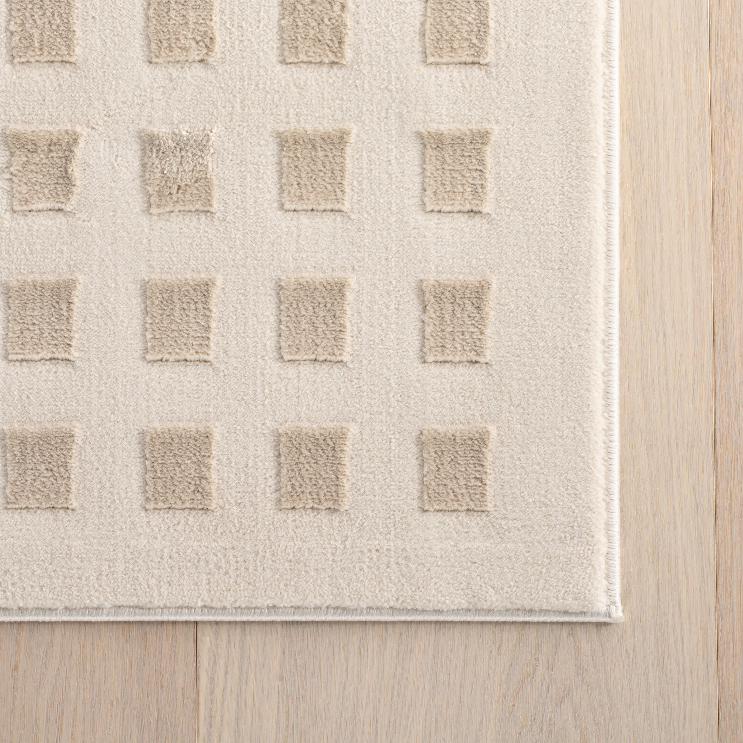 Lambertville Plush Textured Washable Rug | Cream - Image 3