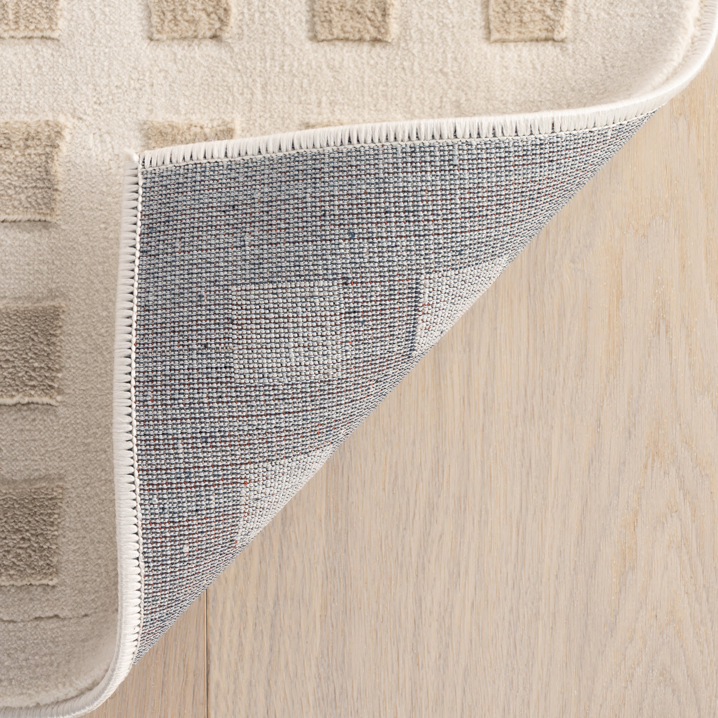 Lambertville Plush Textured Washable Rug | Cream - Image 5