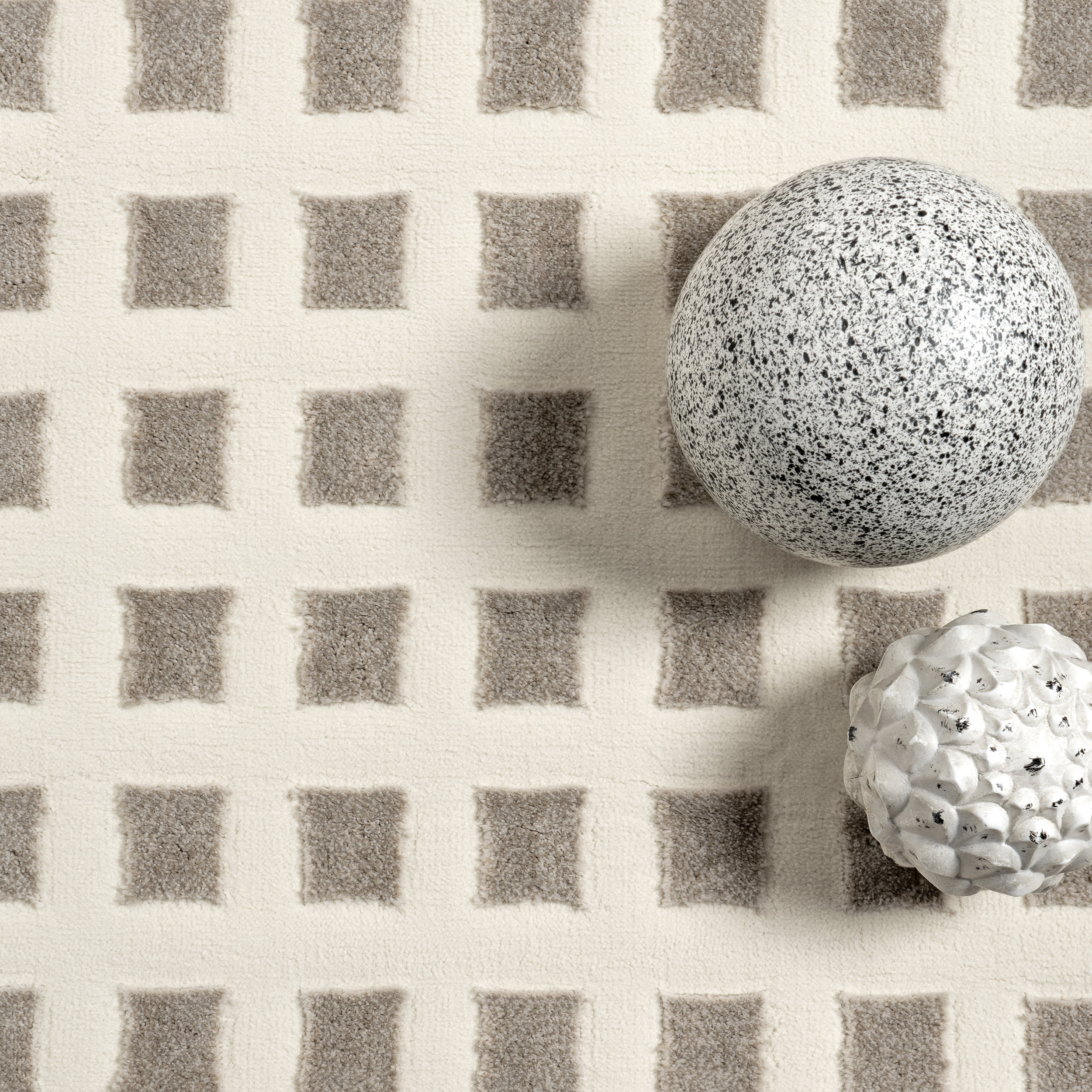 Lambertville Plush Textured Washable Rug | Cream/Grey - Image 8
