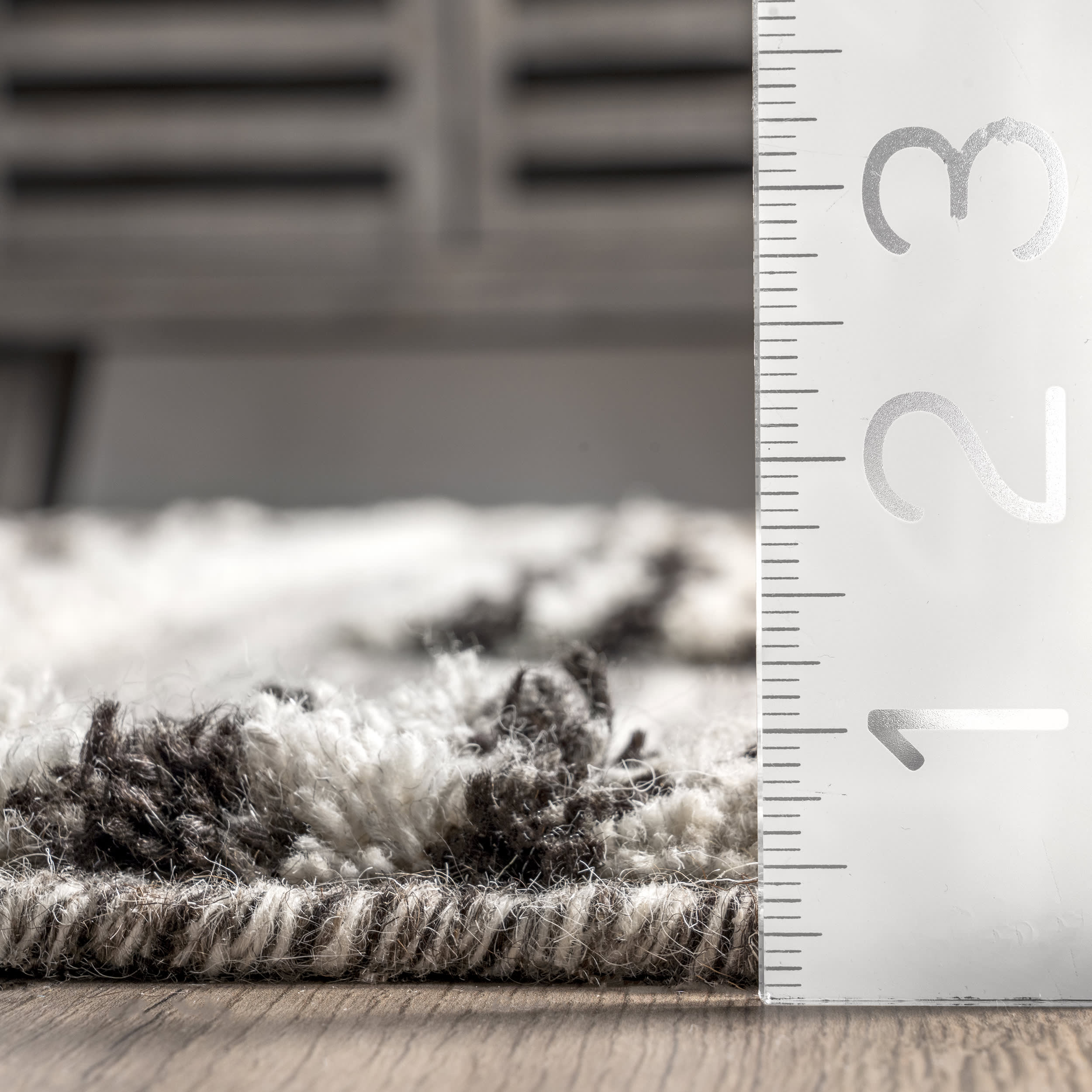 Lara Striped Textured Rug | Ivory - Image 5
