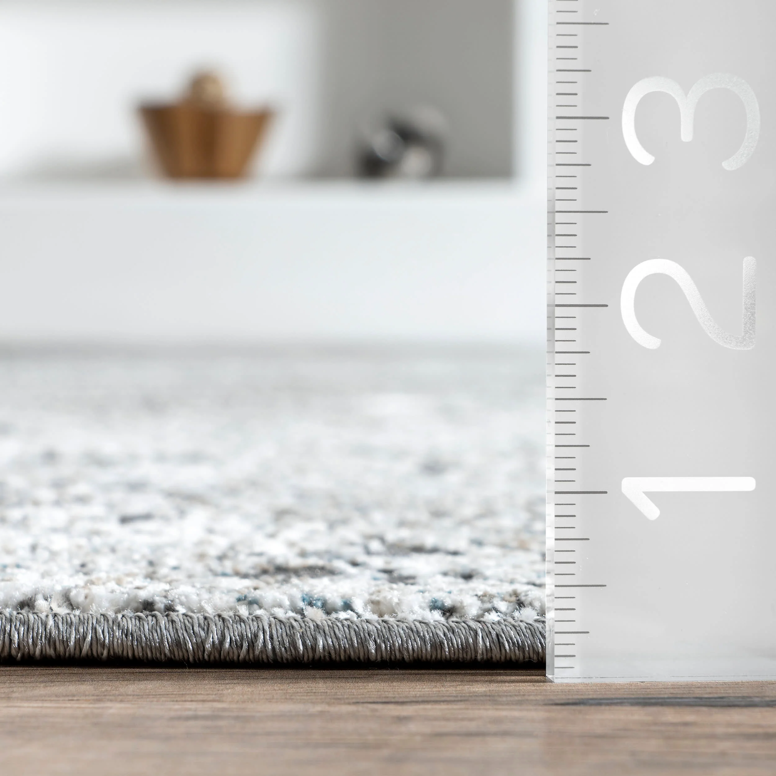 Larsa Snake Banded Rug | Grey - Image 5