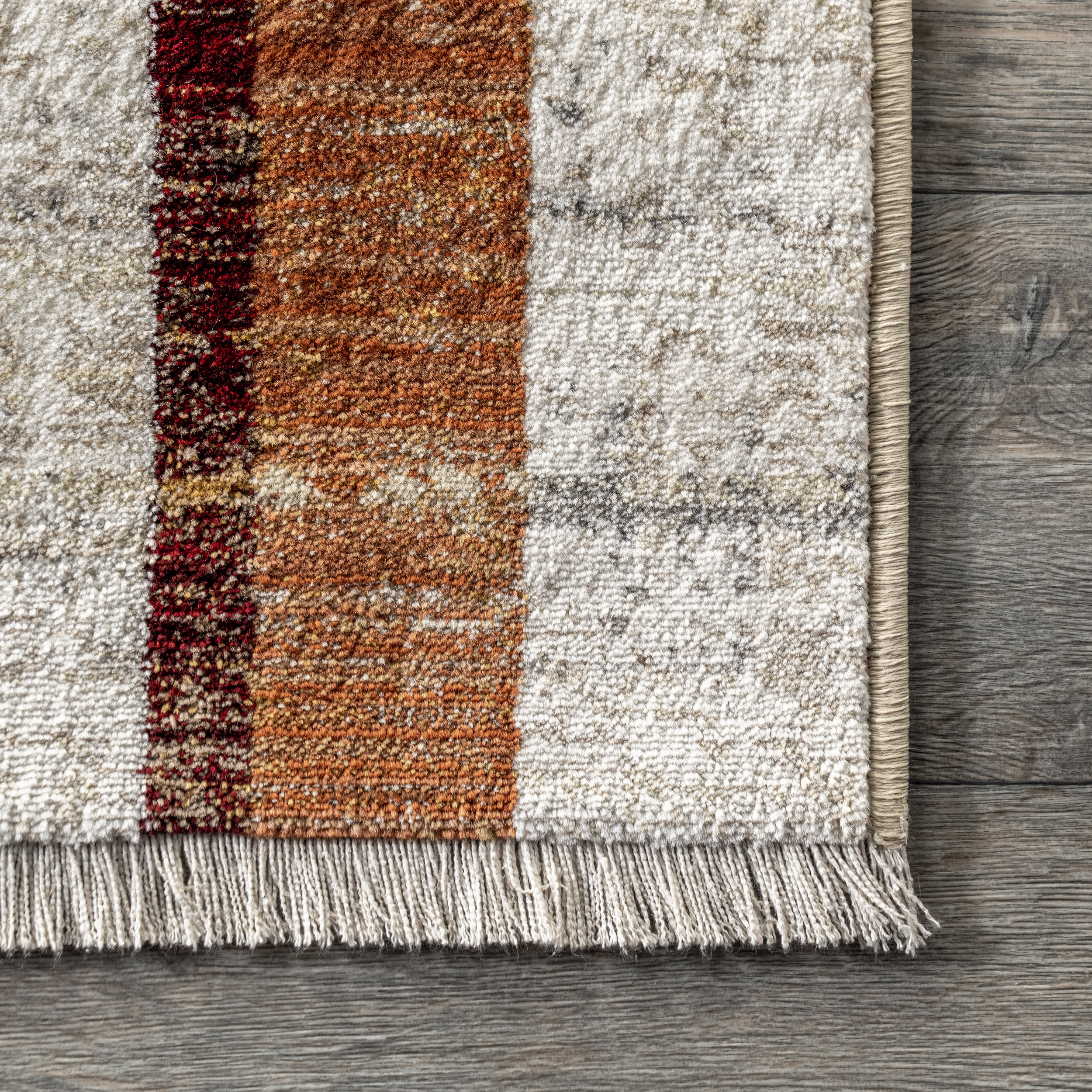 Laura Vintage Geometric Rug | Beige - Image 3