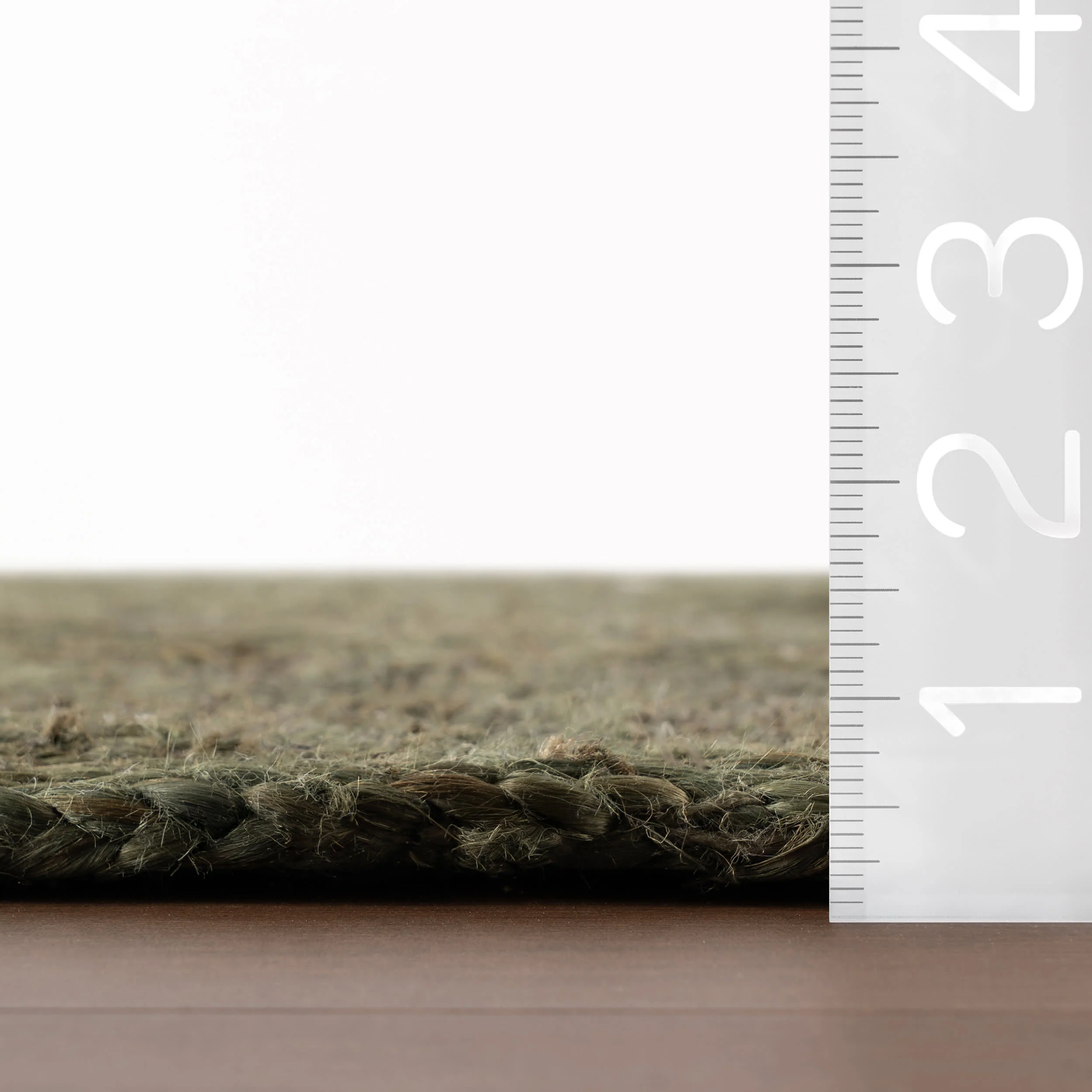 Laux Textured Handmade Jute Rug | Green - Image 5