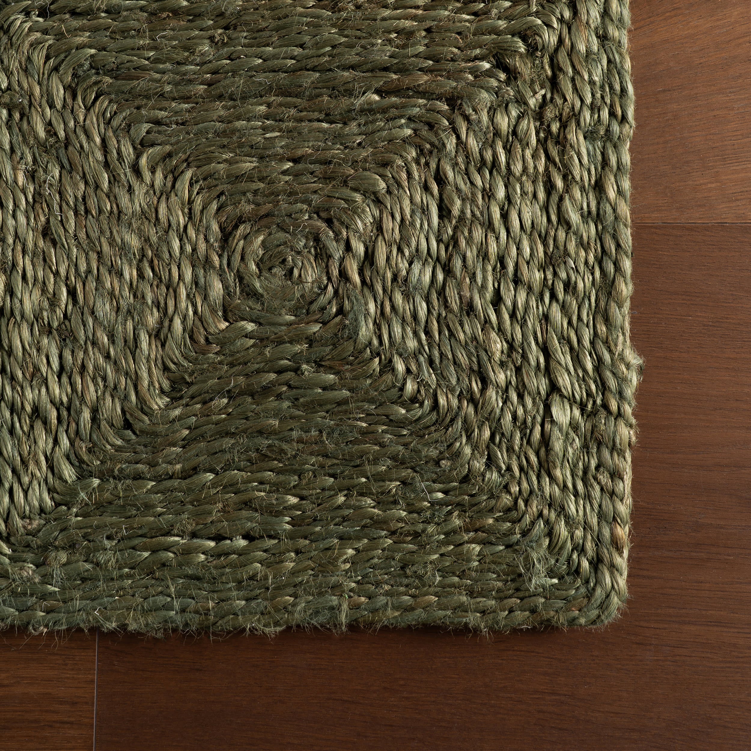 Laux Textured Handmade Jute Rug | Green - Image 6