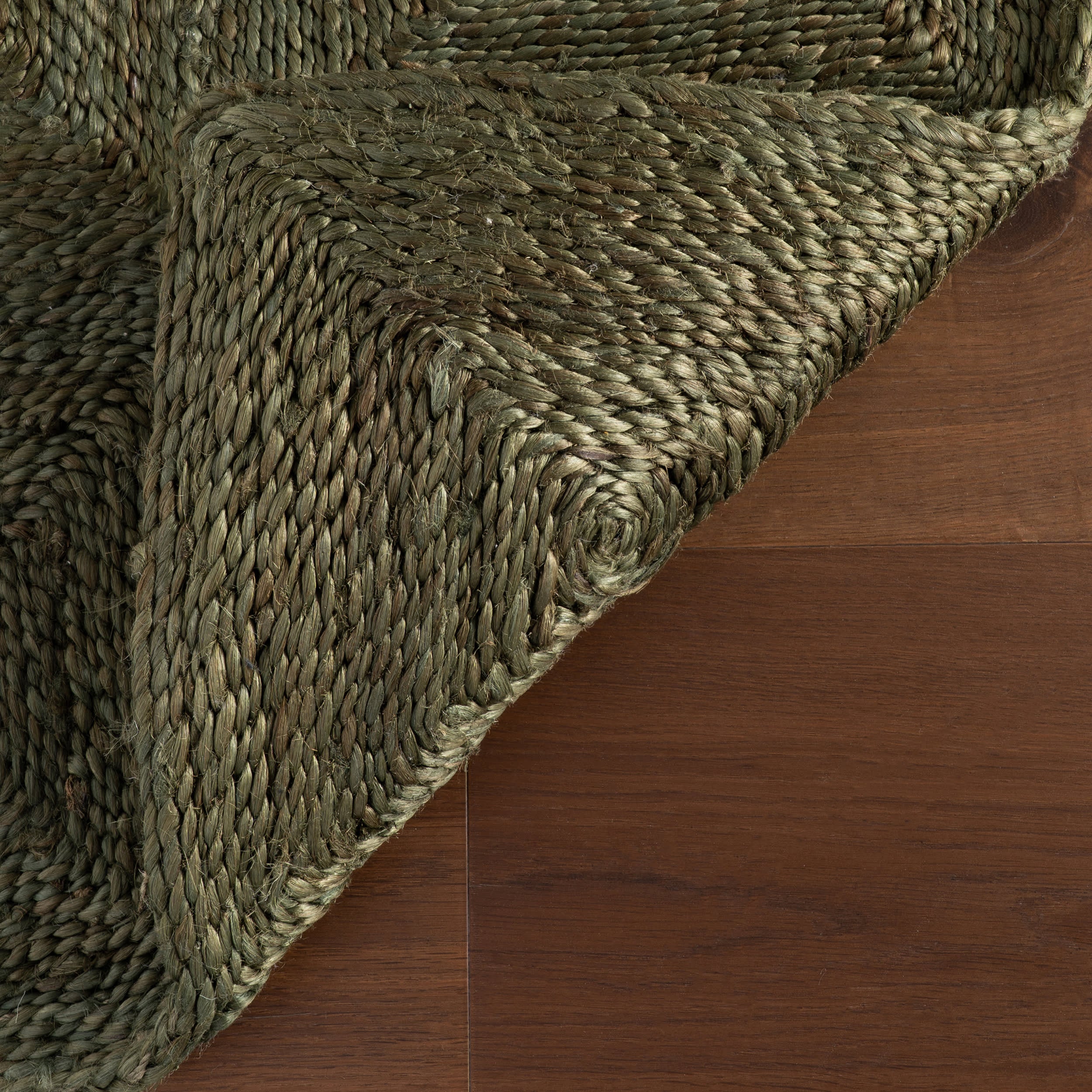 Laux Textured Handmade Jute Rug | Green - Image 7