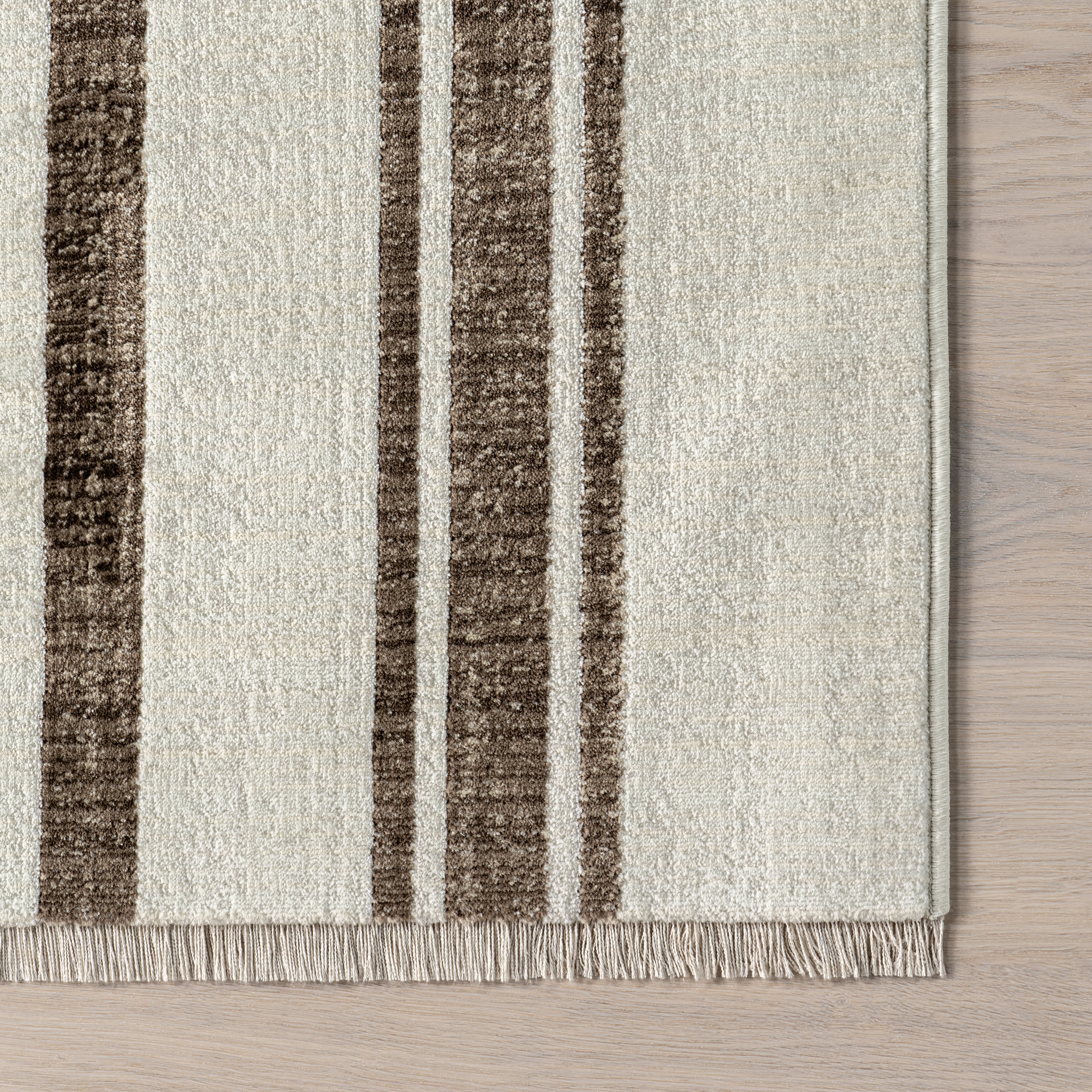 Laverne Striped Rug | Brown - Image 3