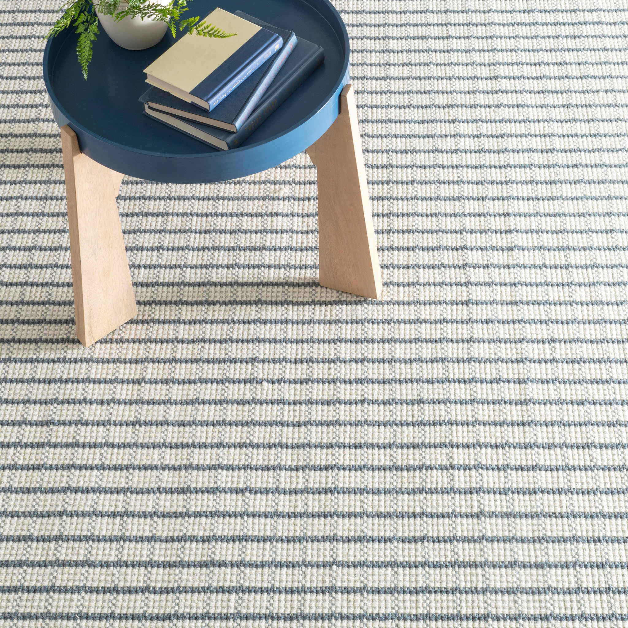 Lawrence Woven Wool Custom Rug | Denim - Image 3
