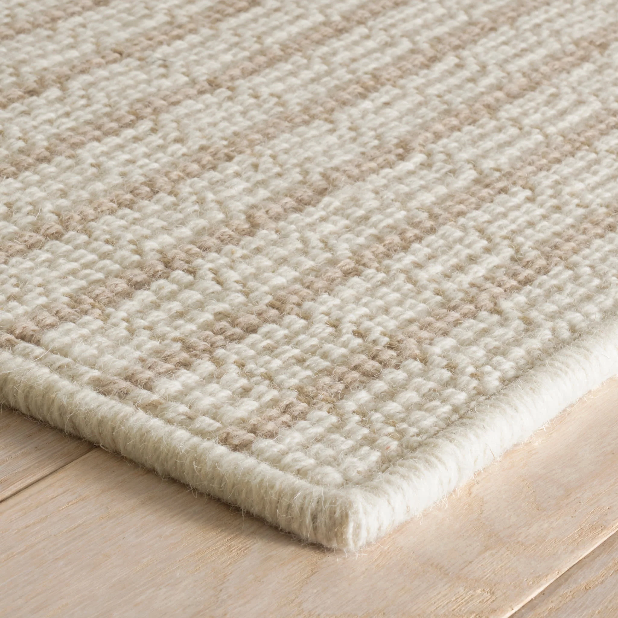 Lawrence Woven Wool Custom Rug | Natural - Image 5