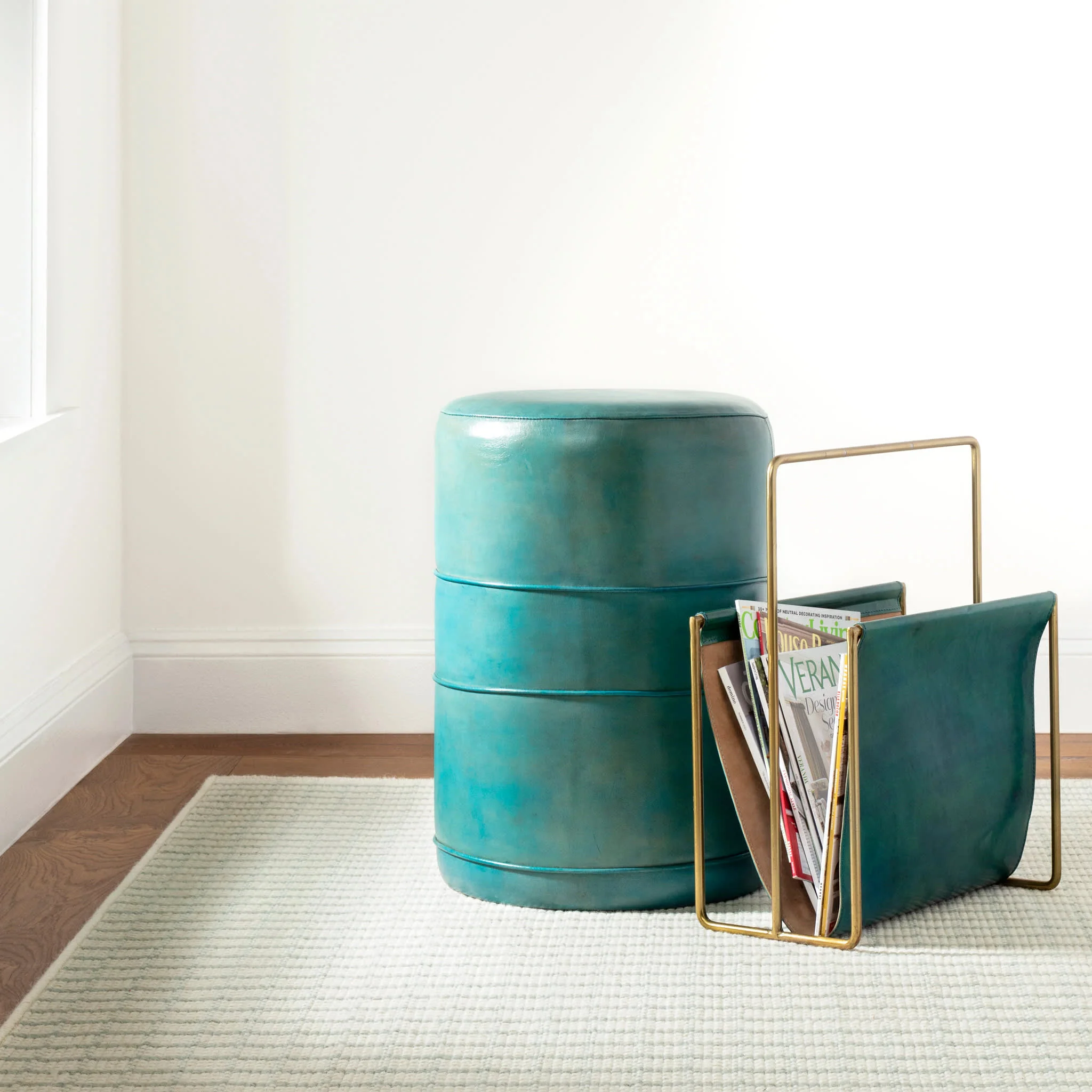 Lawrence Woven Wool Custom Rug | Seaglass - Image 5
