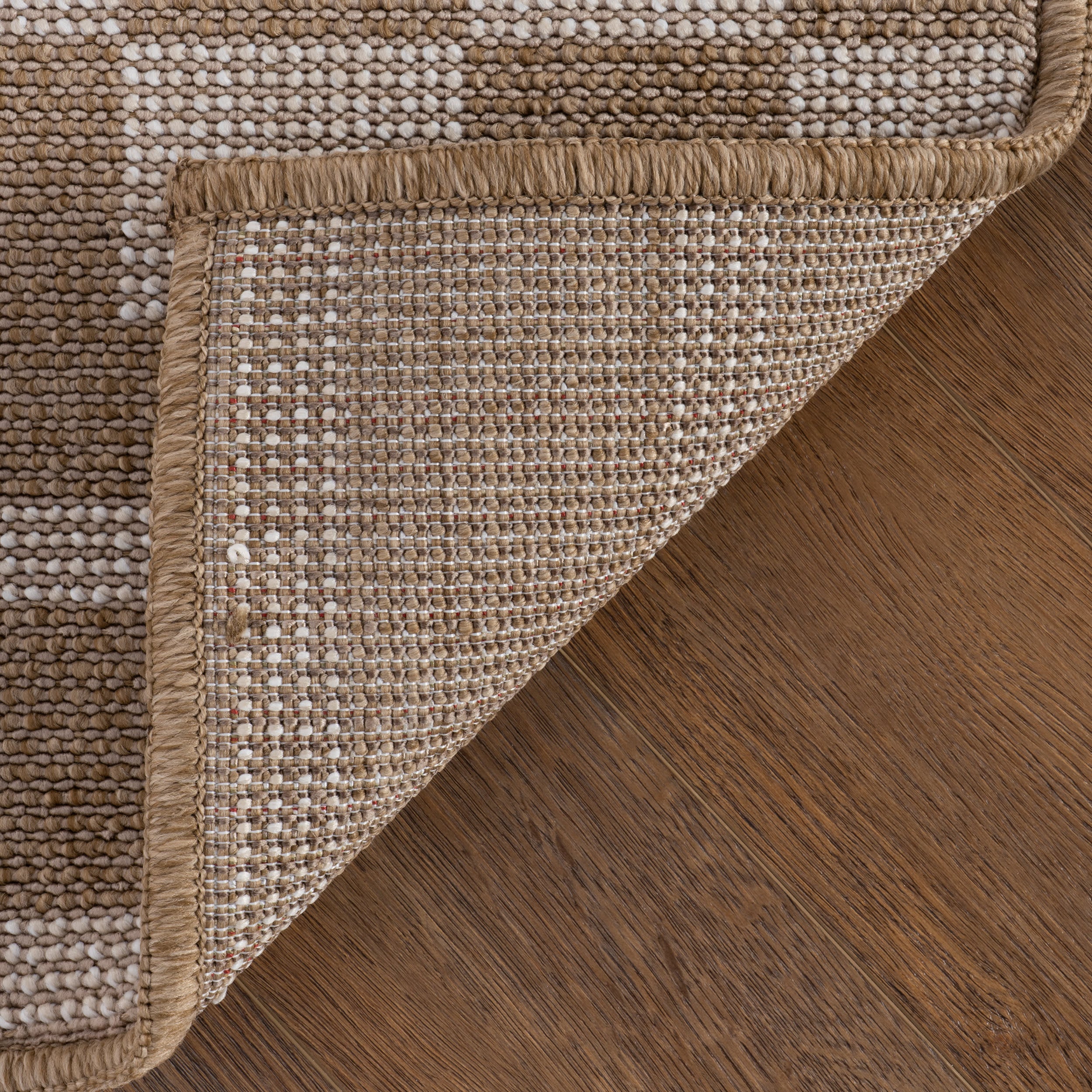 Layali Modern Checkered Indoor/Outdoor Rug | Ivory - Image 7