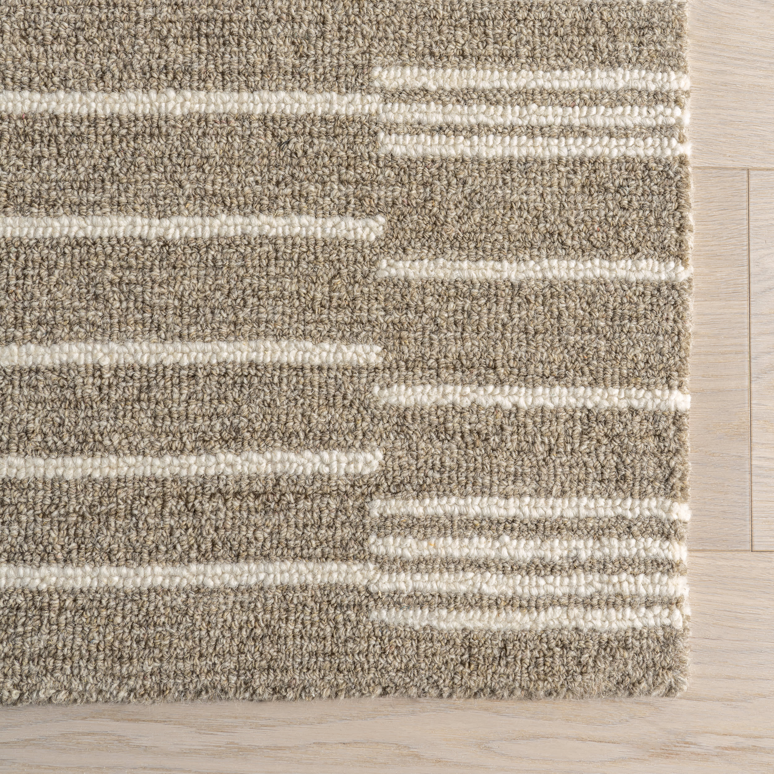 Laylah Striped Rug | Taupe - Image 4