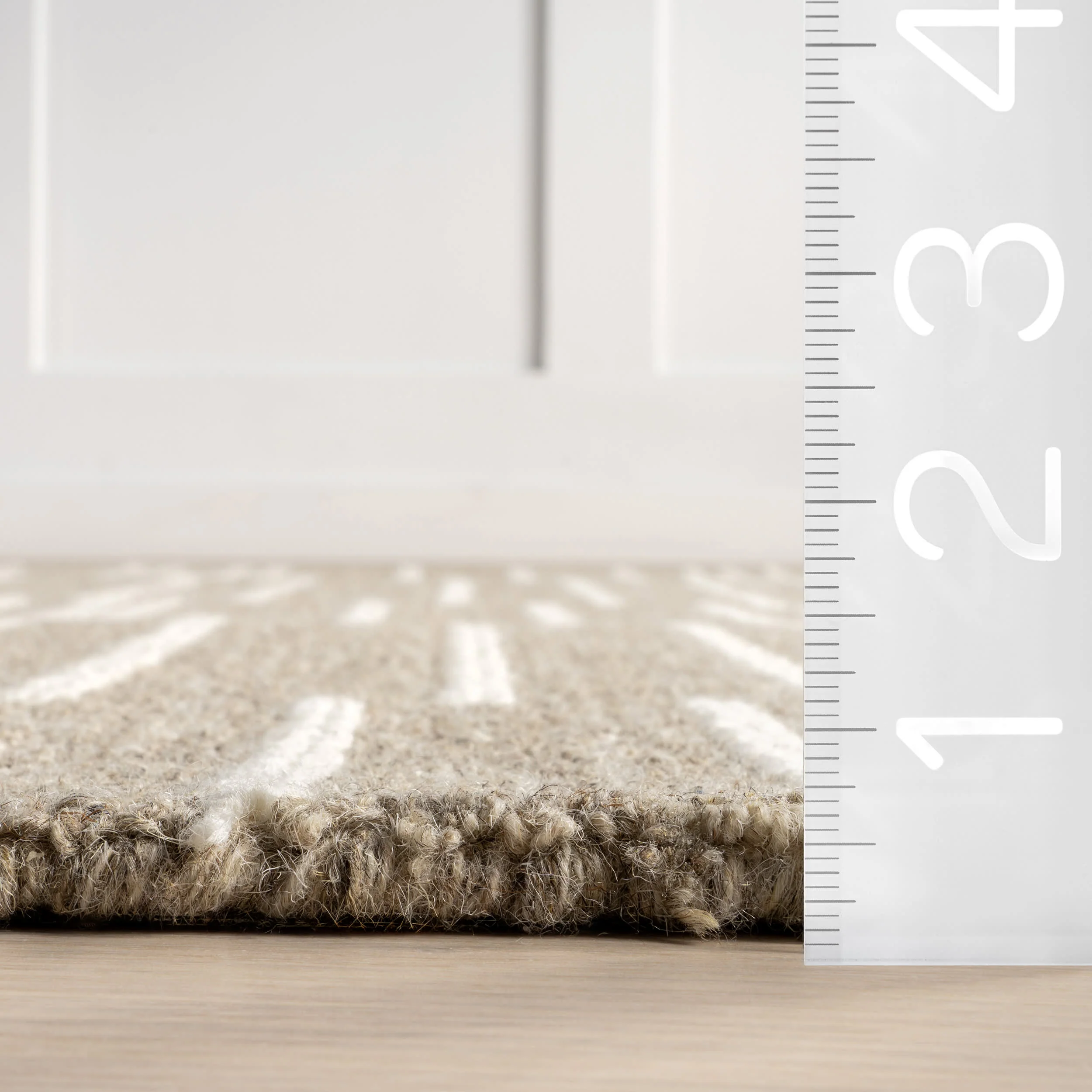 Laylah Striped Rug | Taupe - Image 6