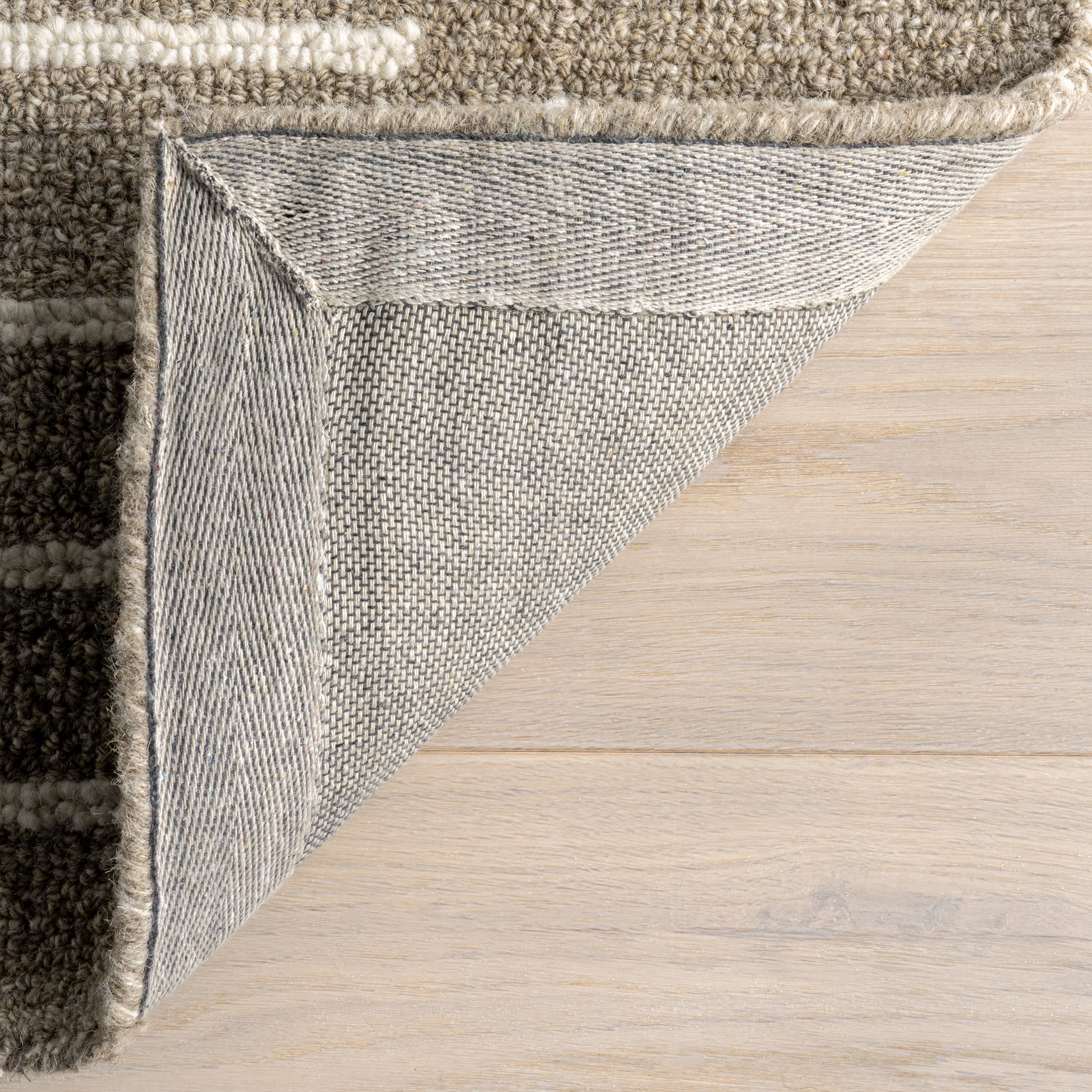Laylah Striped Rug | Taupe - Image 7
