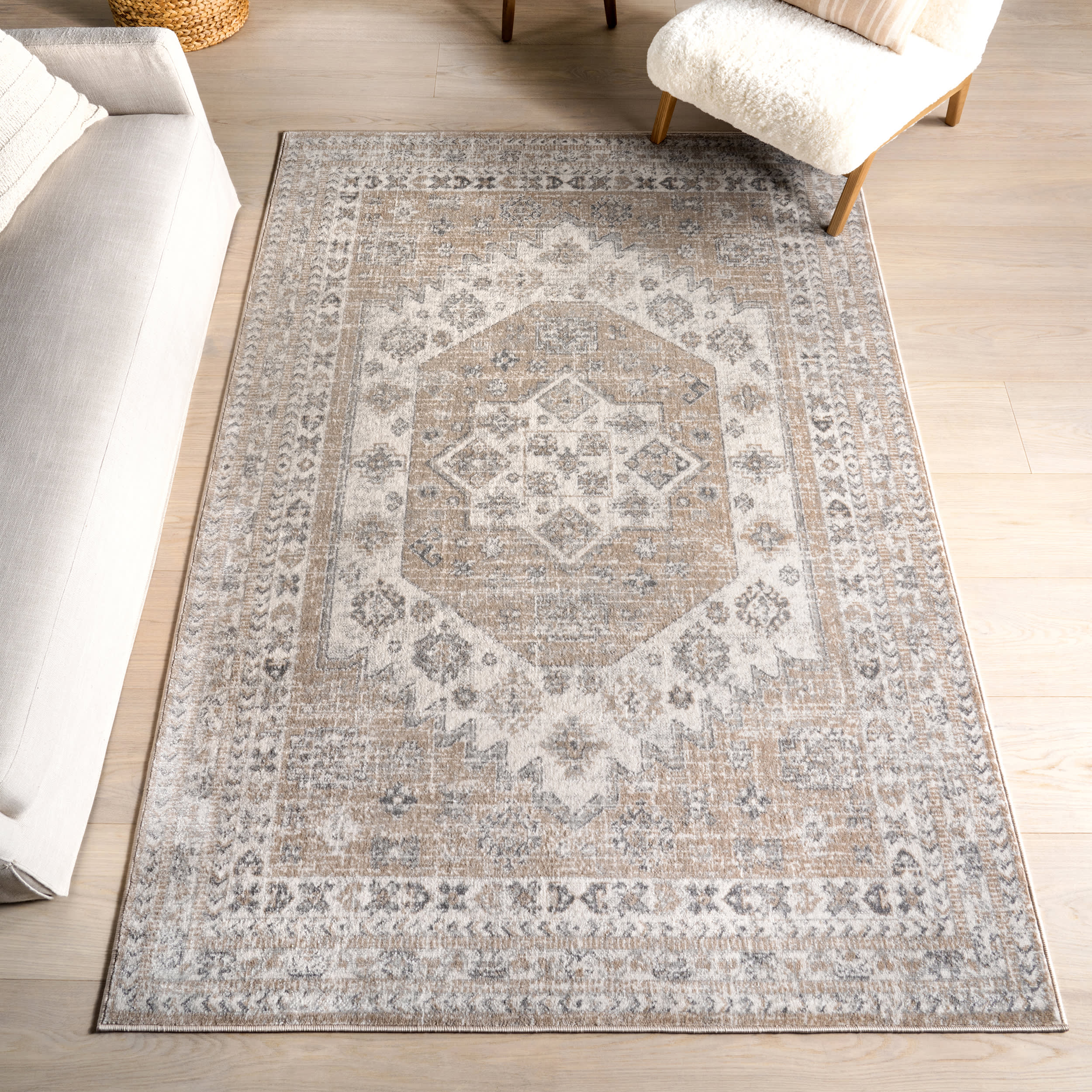 Layne Medallion Rug | Beige - Image 2