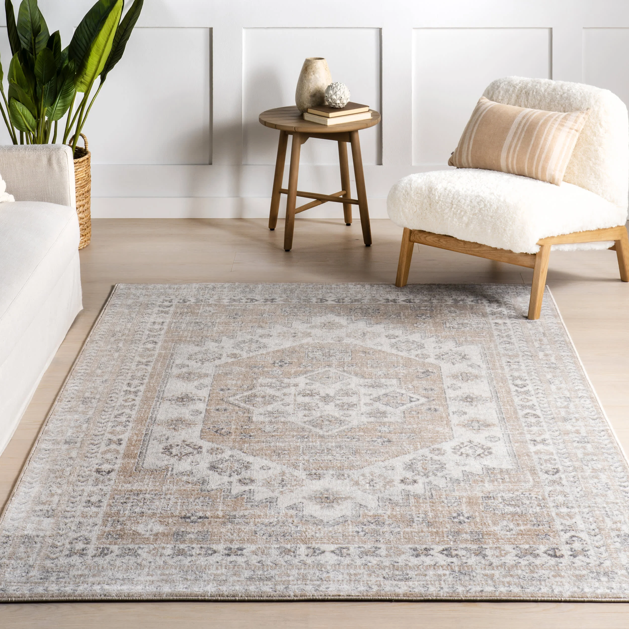 Layne Medallion Rug | Beige - Image 5