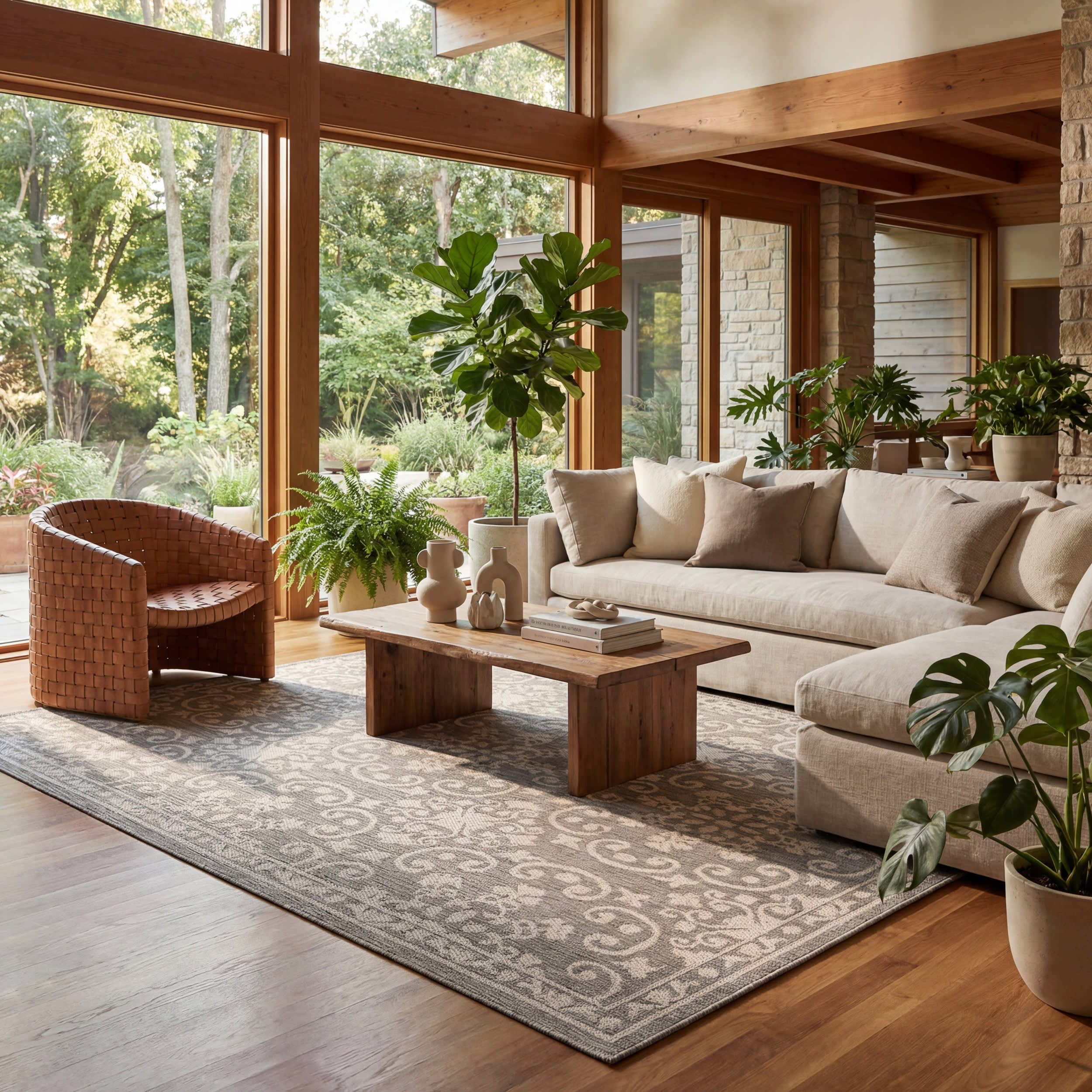 Laynea Traditional Paisley Indoor/Outdoor Rug | Grey - Image 10