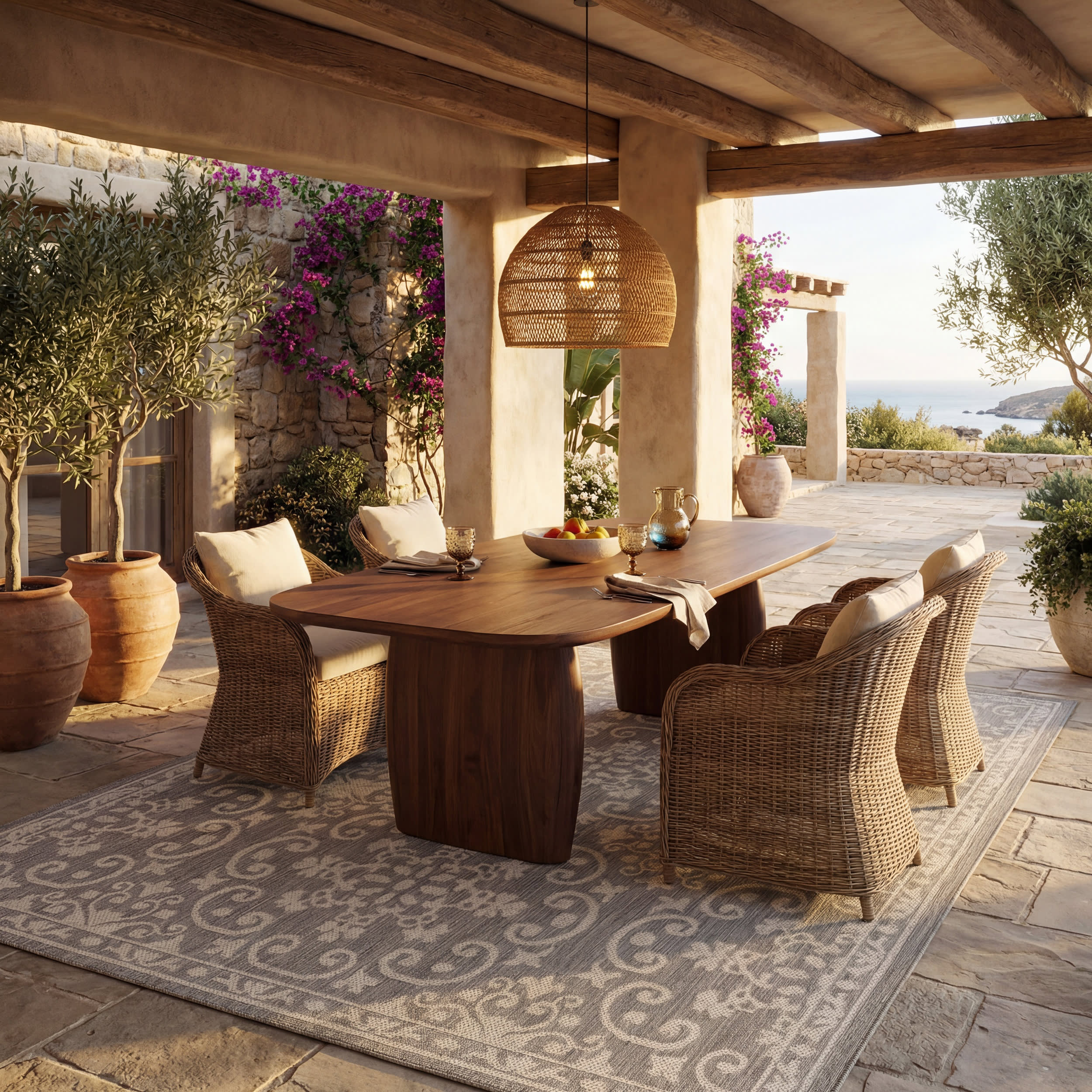 Laynea Traditional Paisley Indoor/Outdoor Rug | Grey - Image 2