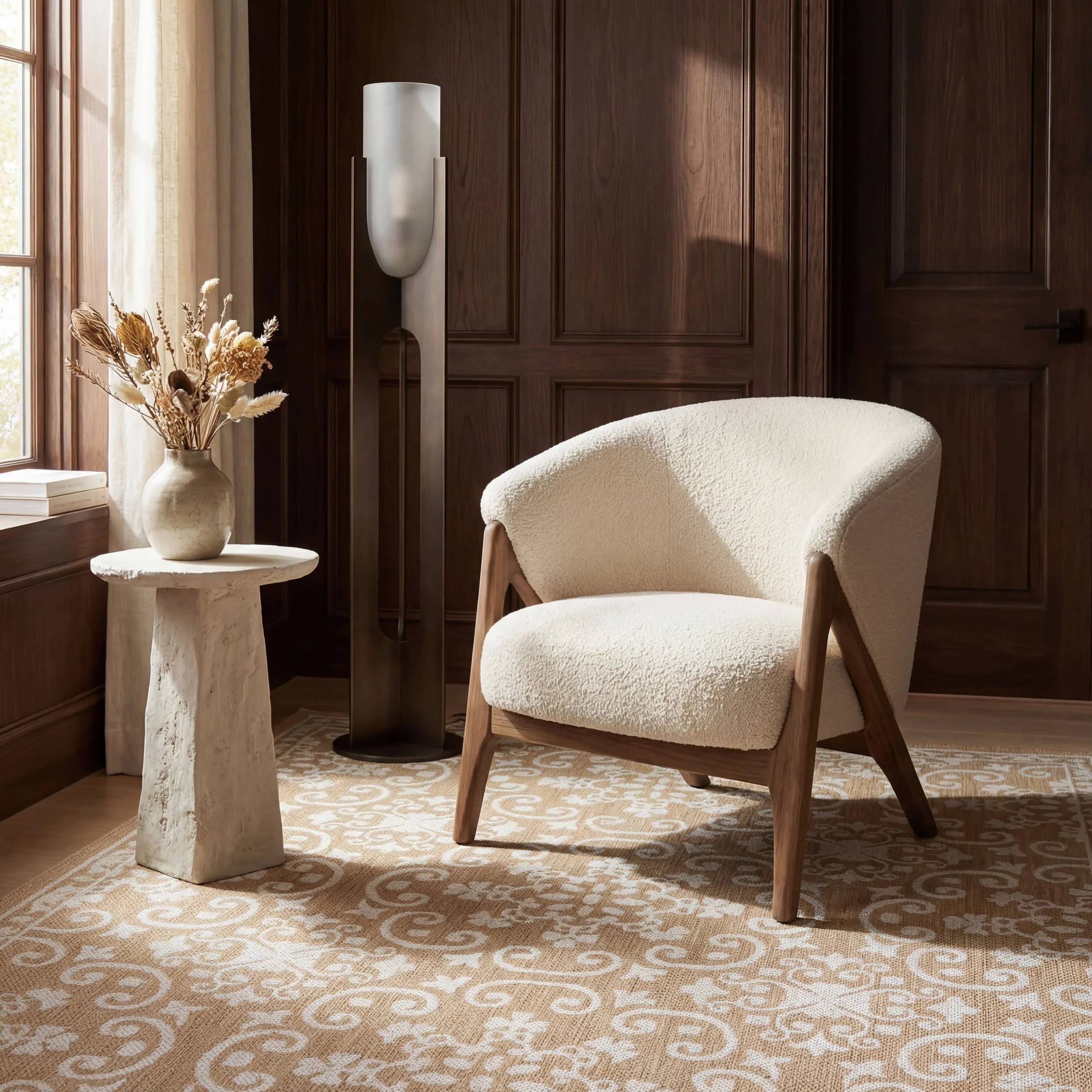 Laynea Traditional Paisley Indoor/Outdoor Rug | Tan - Image 5