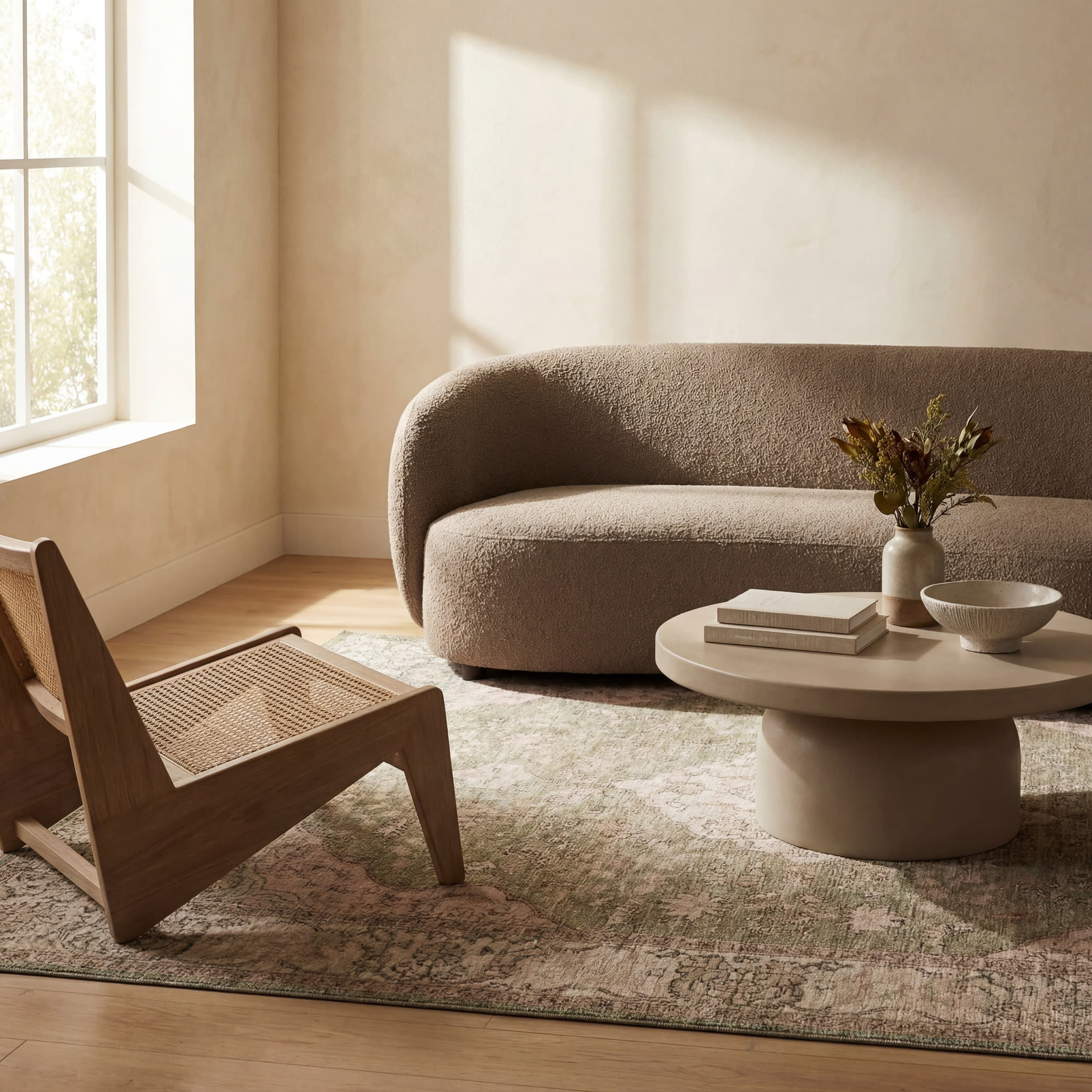 Lazara Hand Tufted Wool-Blend Rug | Green - Image 5