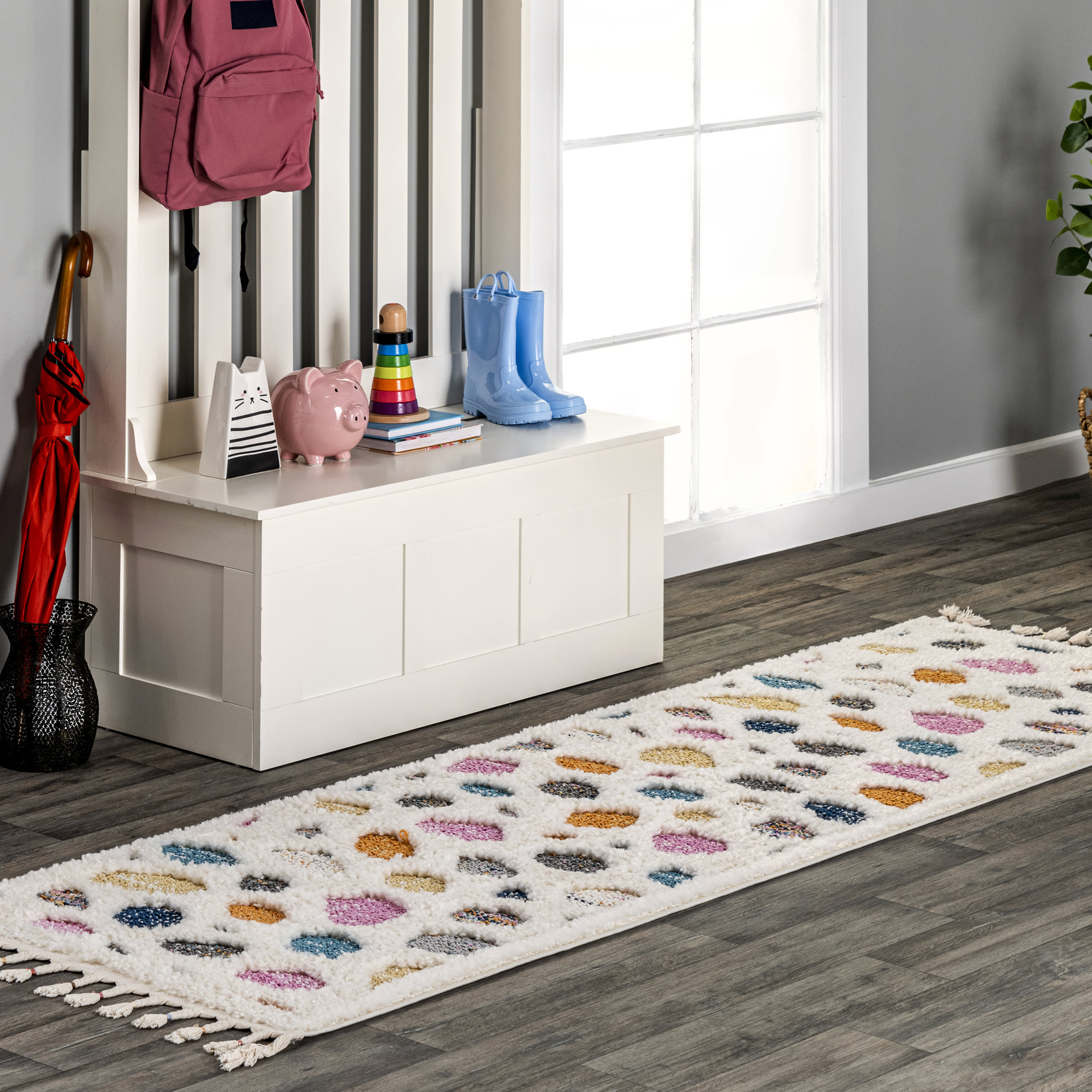 Leah Pebble Shag Rug | Ivory - Image 2