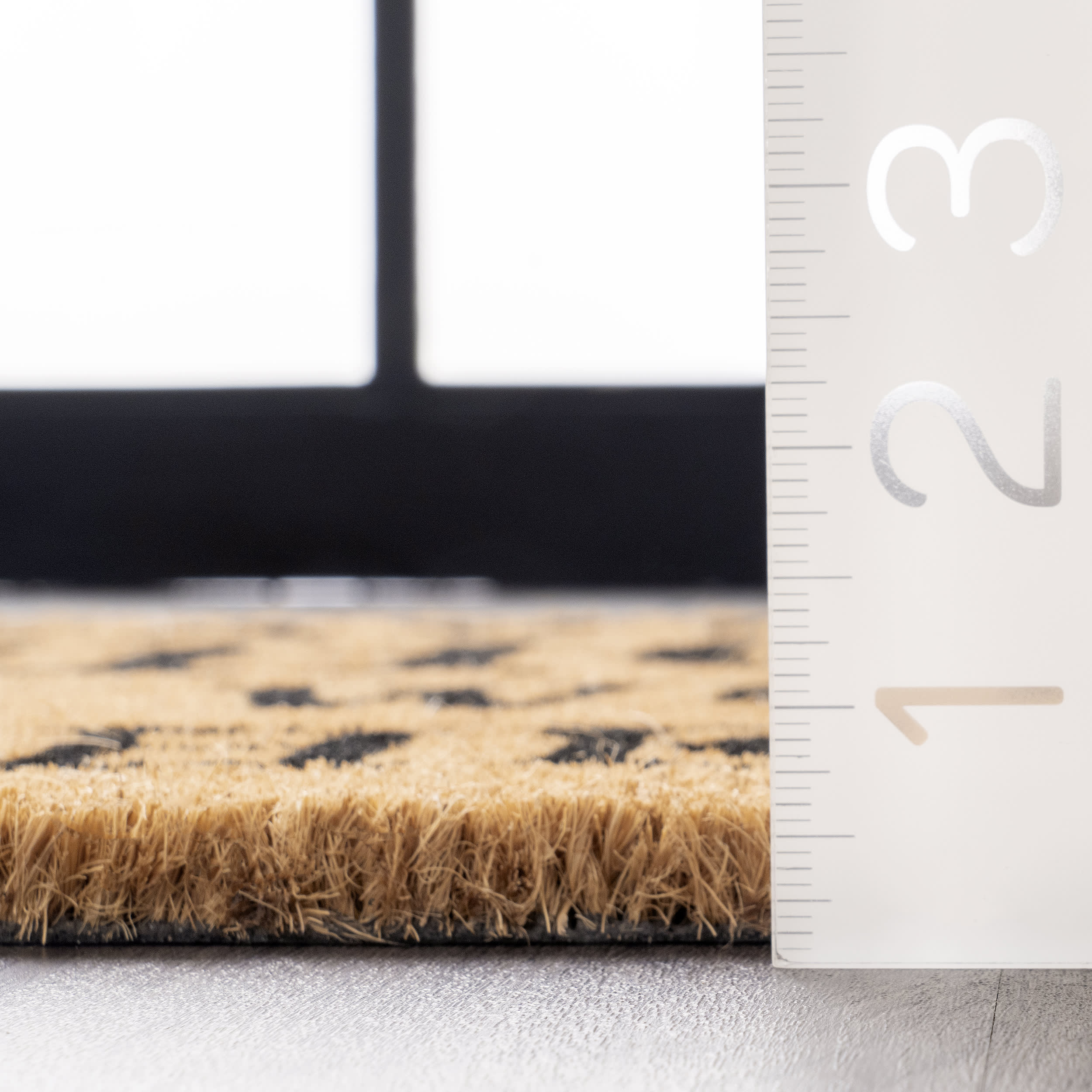 Leave Shoes and Worries Coir Doormat | Natural - Image 4