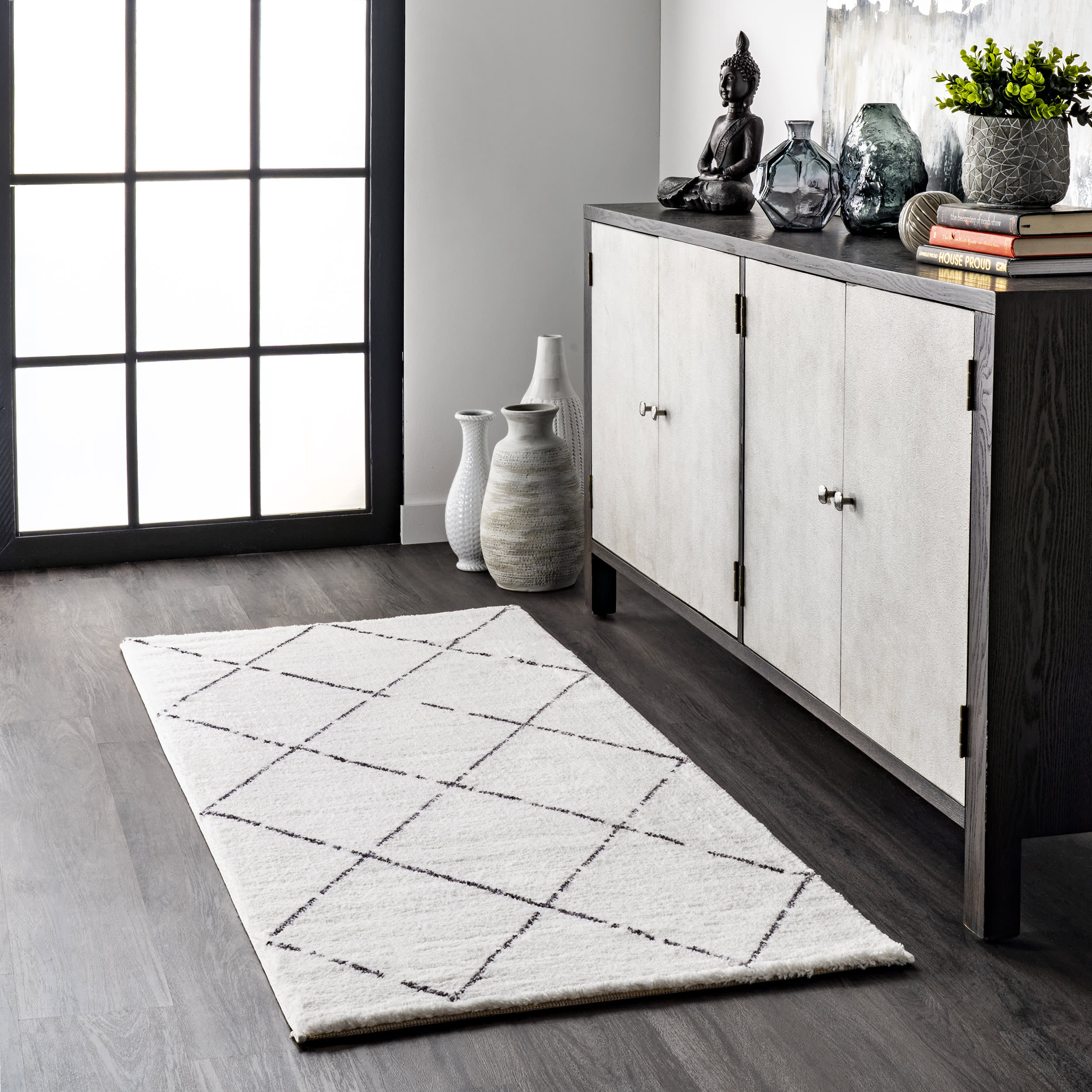Lee Trellis Shag Rug | Natural - Image 2