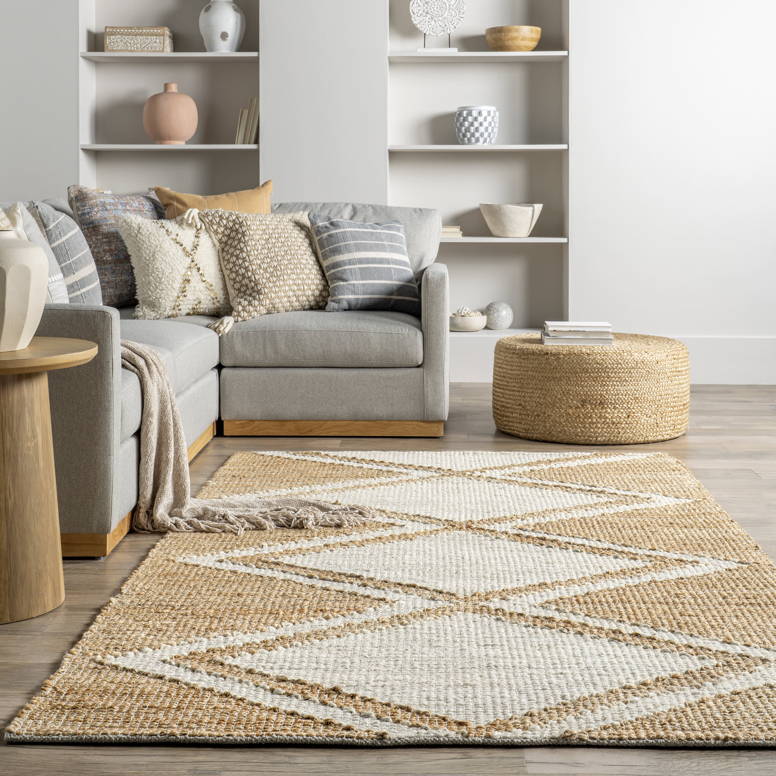 Leigh Moroccan Jute Rug | Natural - Image 4
