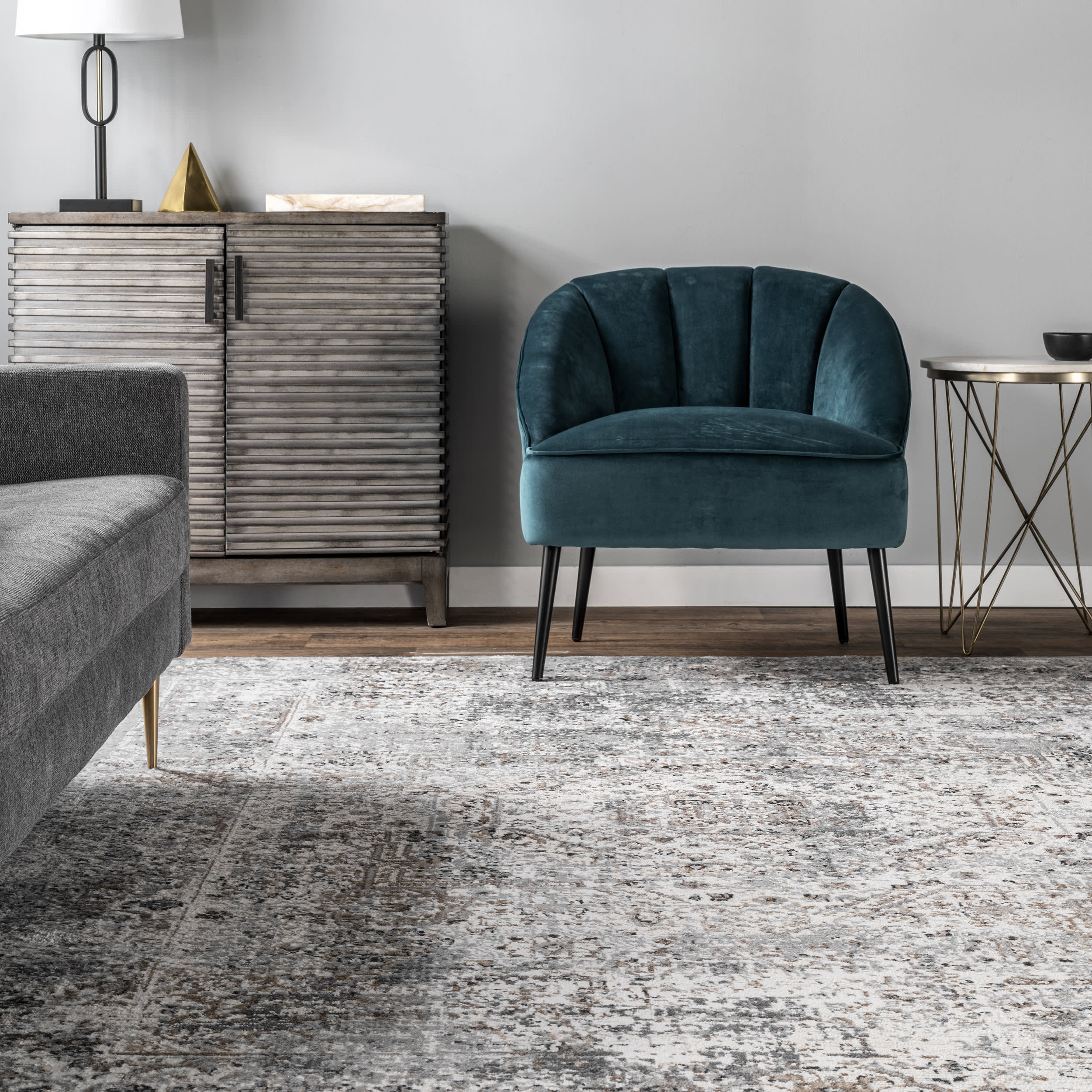 Leighton Vintage Medallion Rug | Beige - Image 4