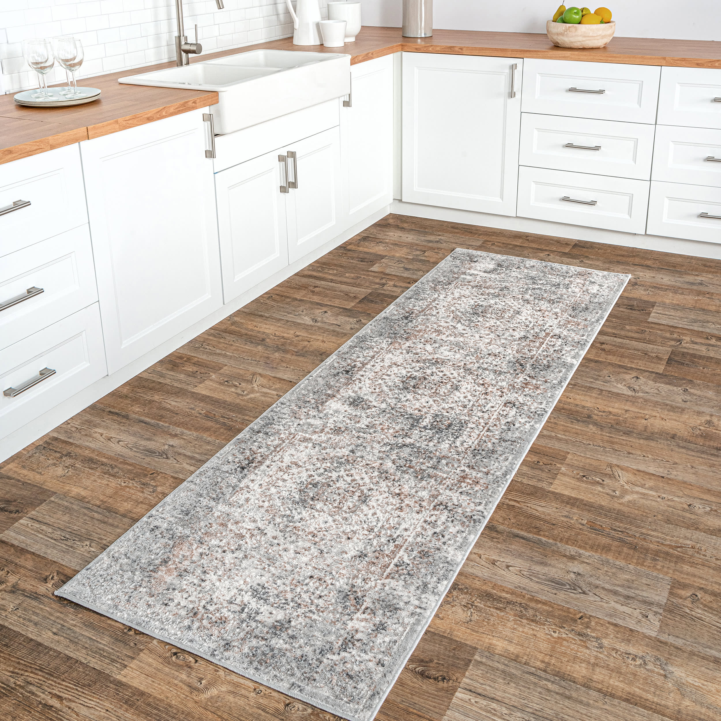 Leighton Vintage Medallion Rug | Beige - Image 2