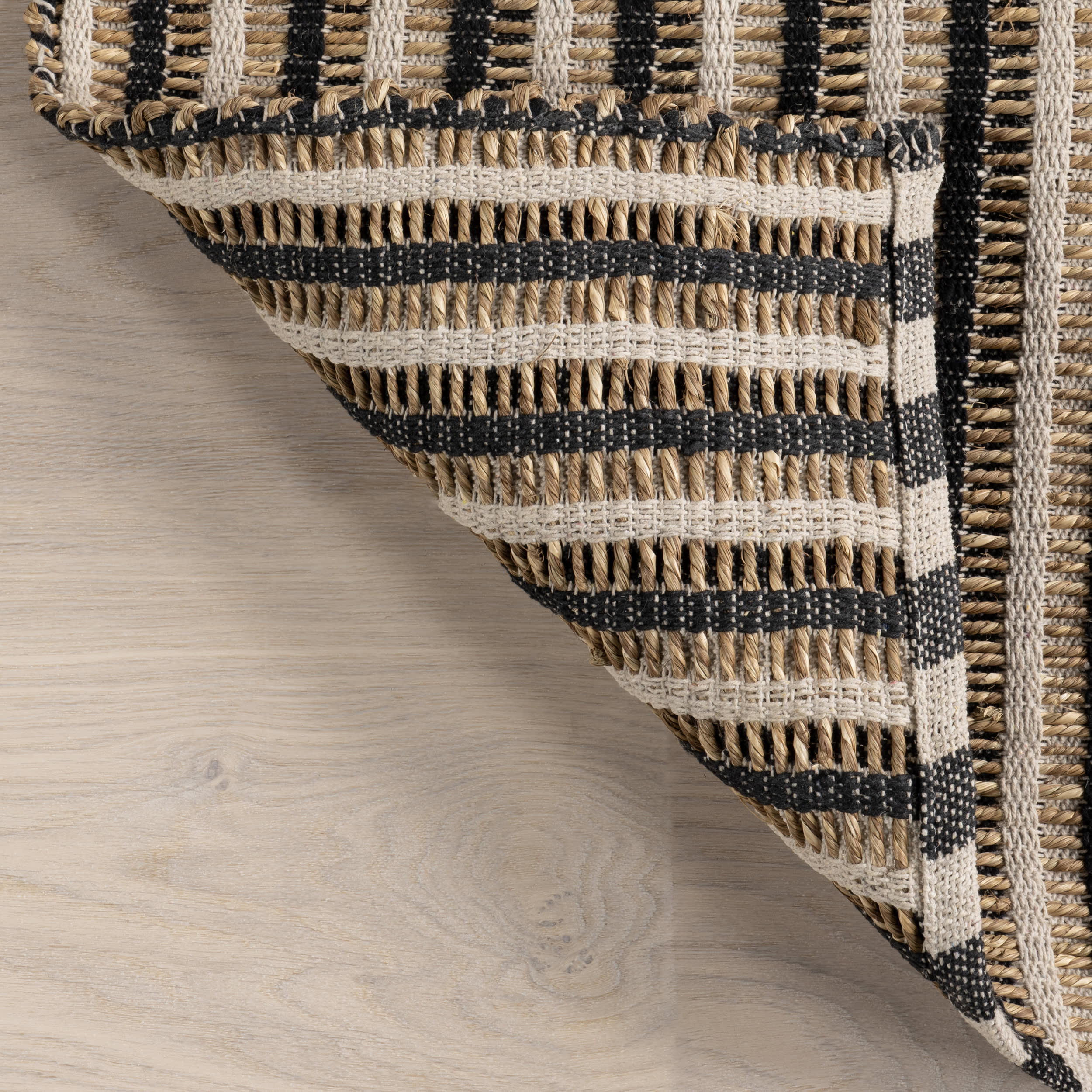 Lelia Striped Jute-Blend Rug | Ivory - Image 6