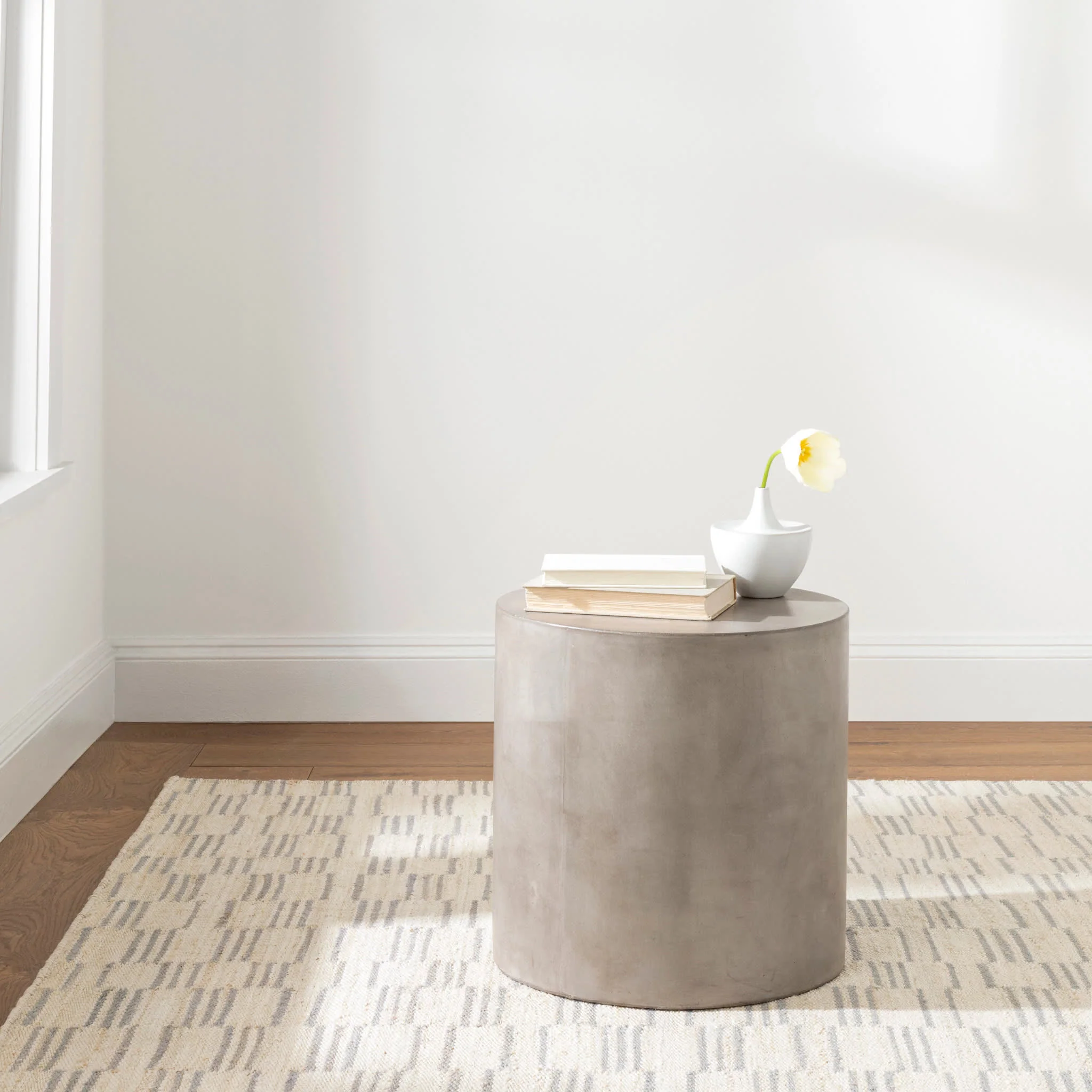 Leni Handwoven Jute Rug | Pewter Blue - Image 3