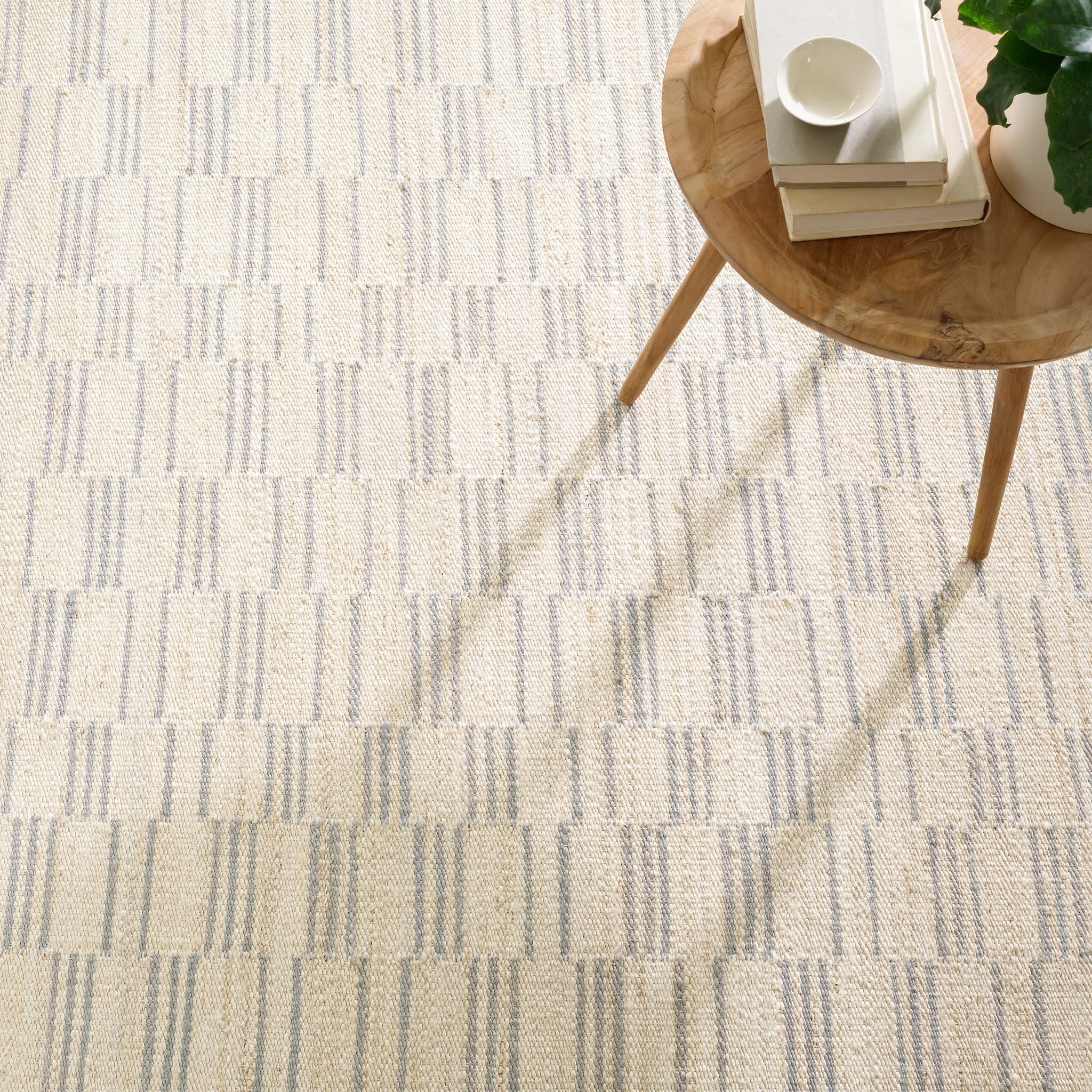 Leni Handwoven Jute Rug | Pewter Blue - Image 4