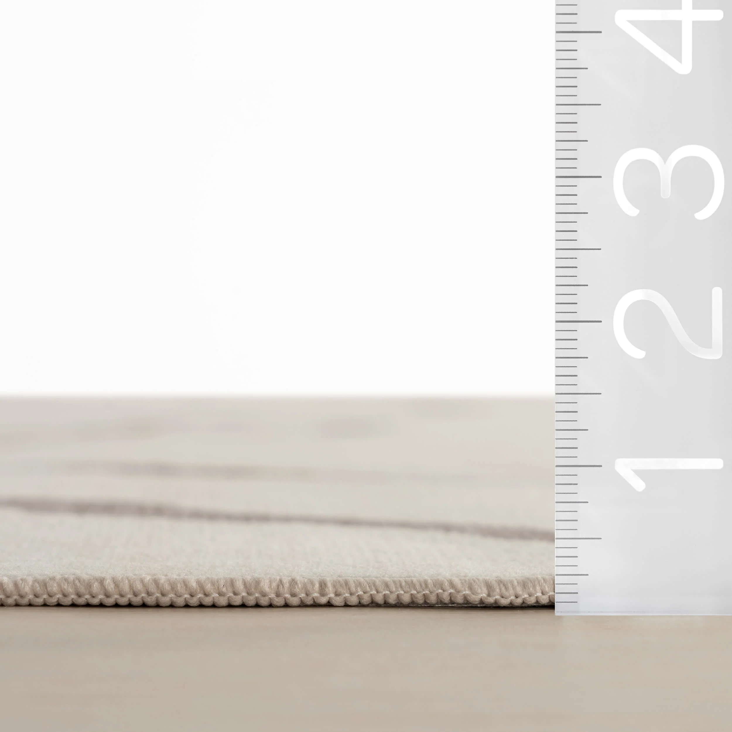 Lenis Abstract Washable Rug | Ivory - Image 6