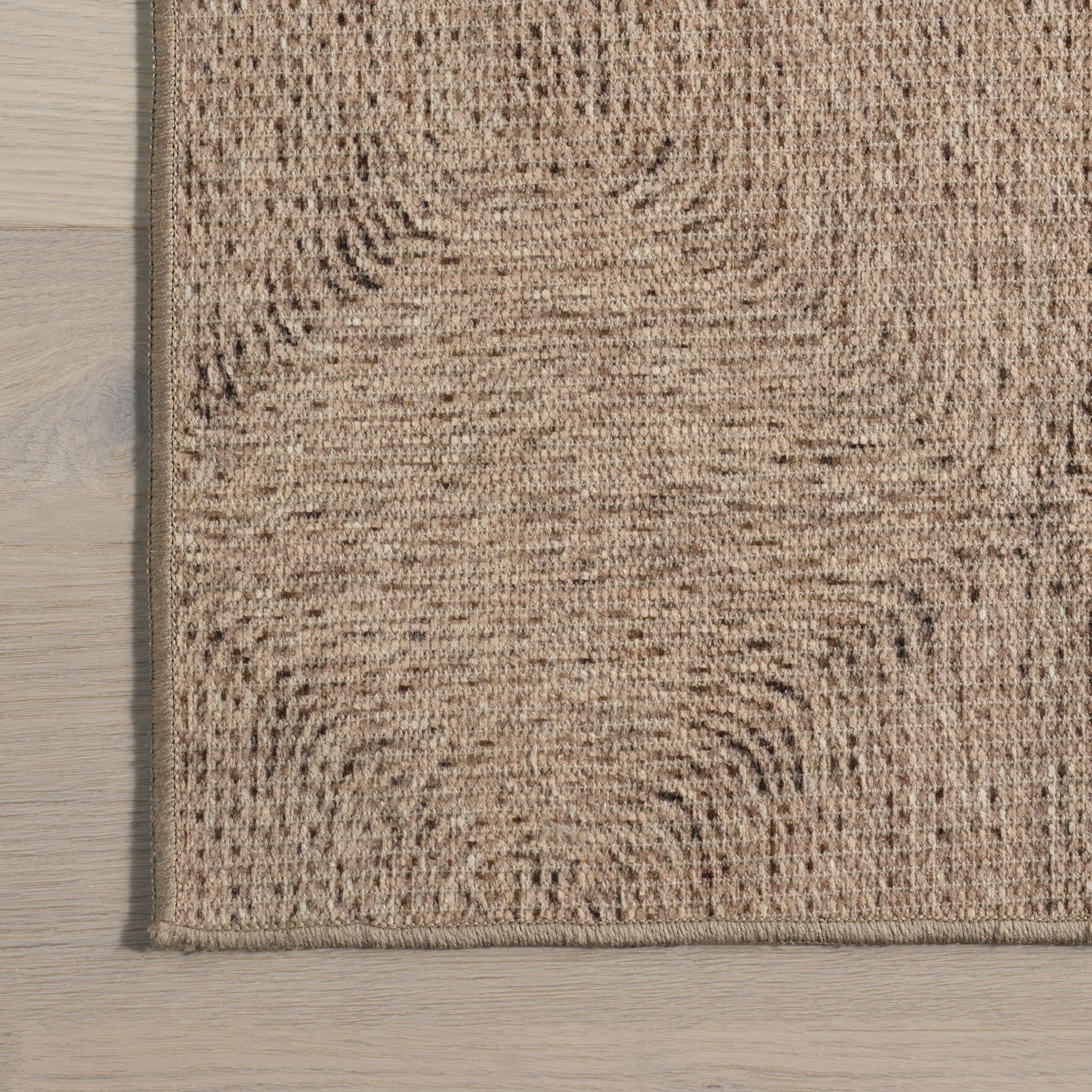 Lenna Magic Trellis Washable Rug | Natural - Image 3