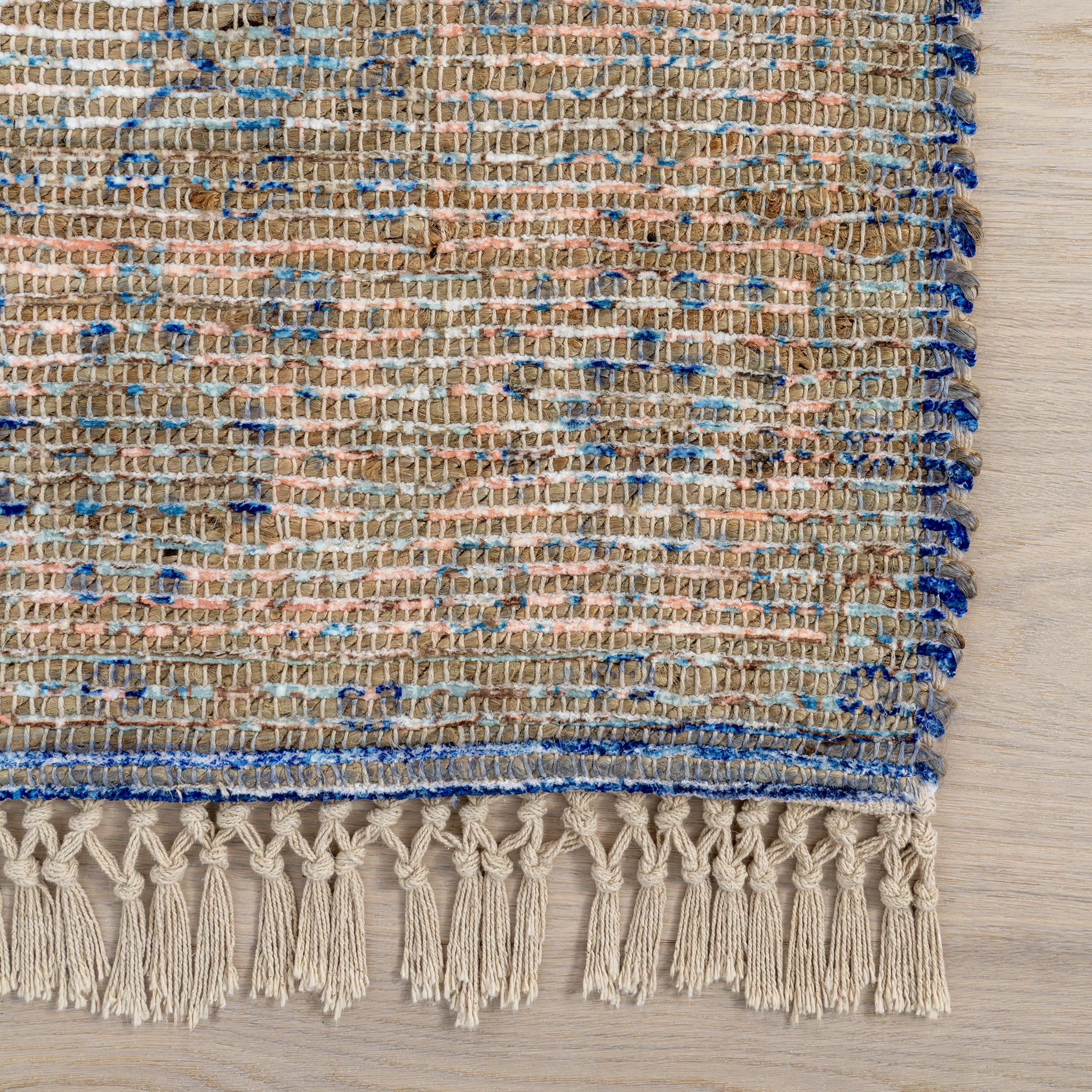 Lennox Medallion Tassel Rug | Blue - Image 4