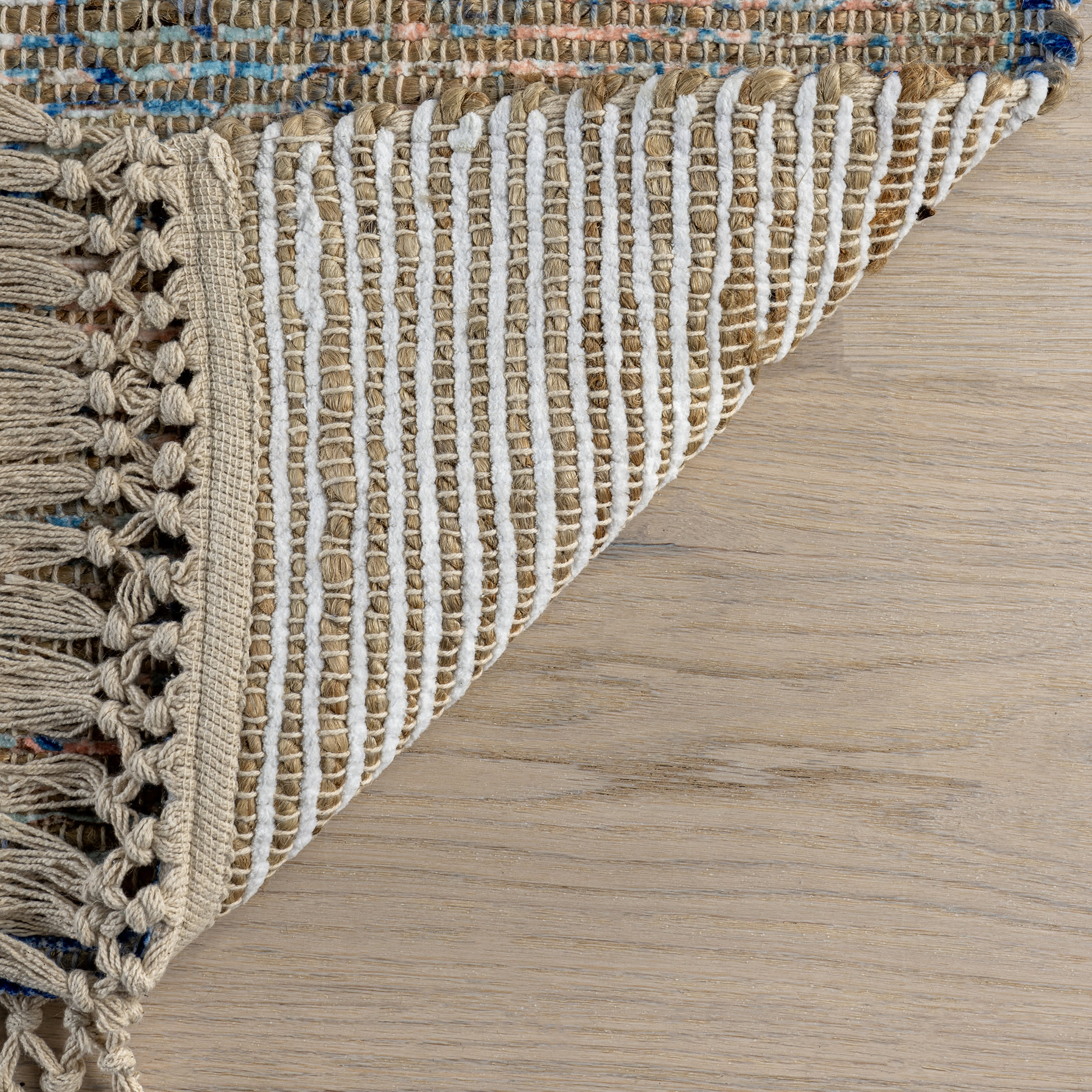 Lennox Medallion Tassel Rug | Blue - Image 6