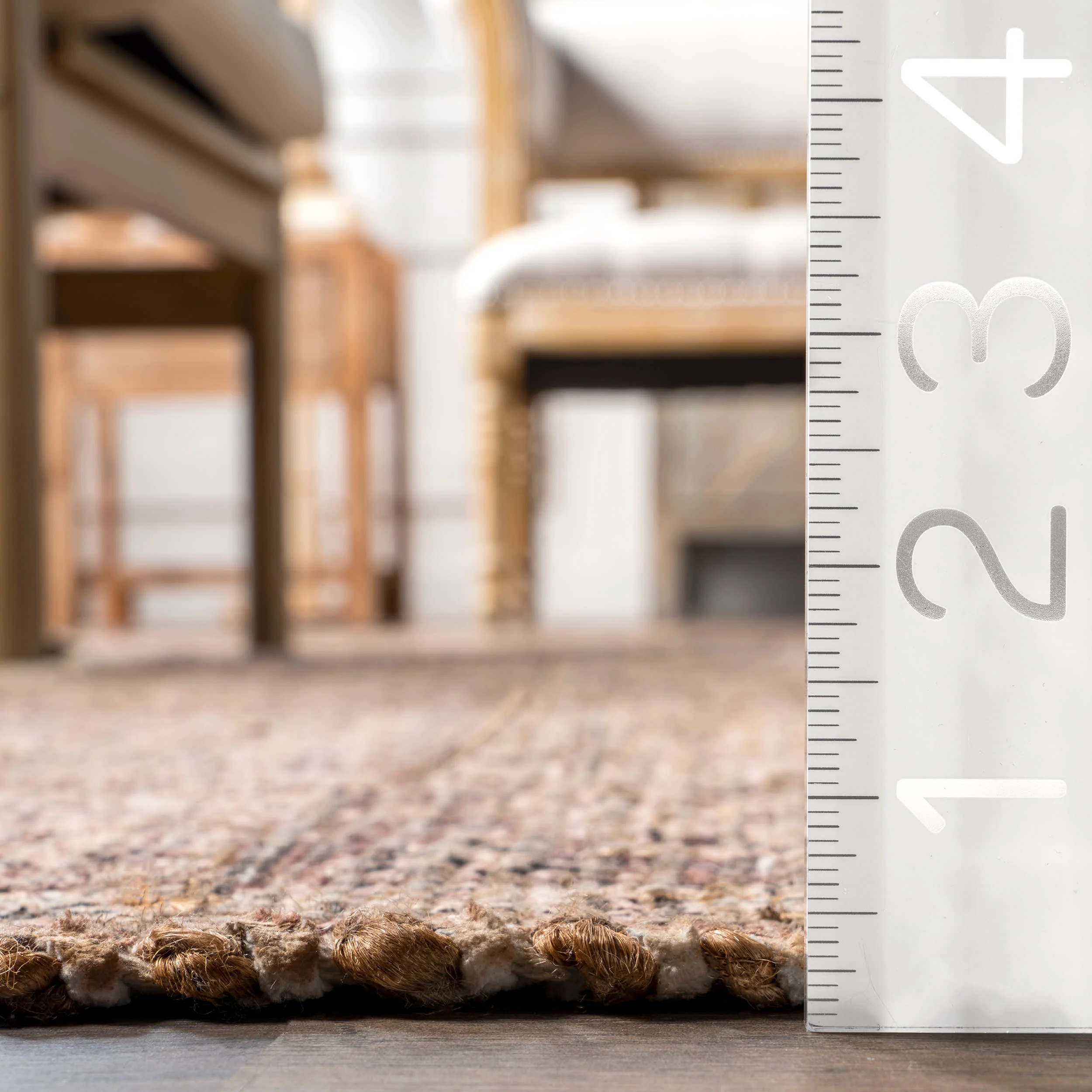 Lennox Medallion Tassel Rug | Brown - Image 4