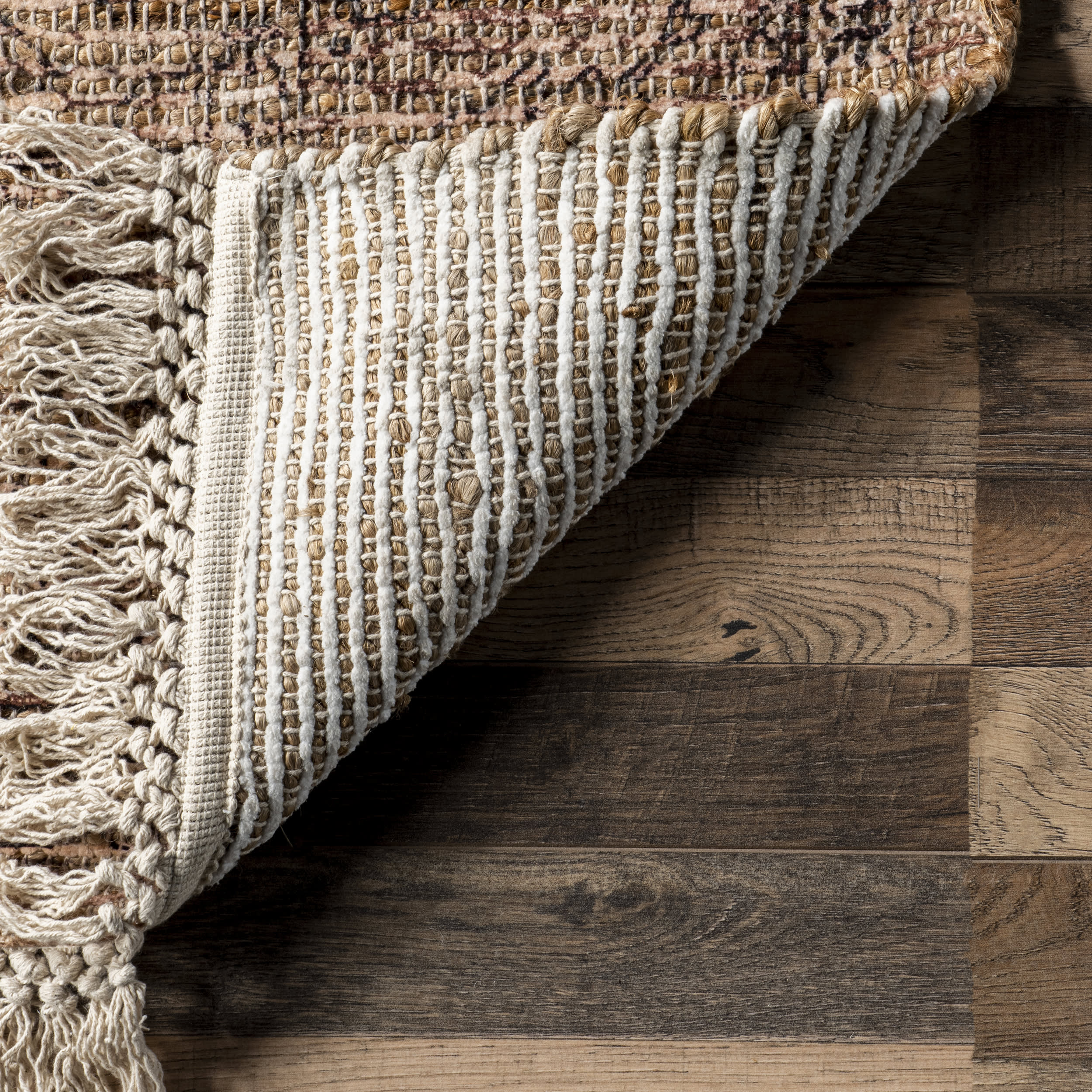 Lennox Medallion Tassel Rug | Brown - Image 5