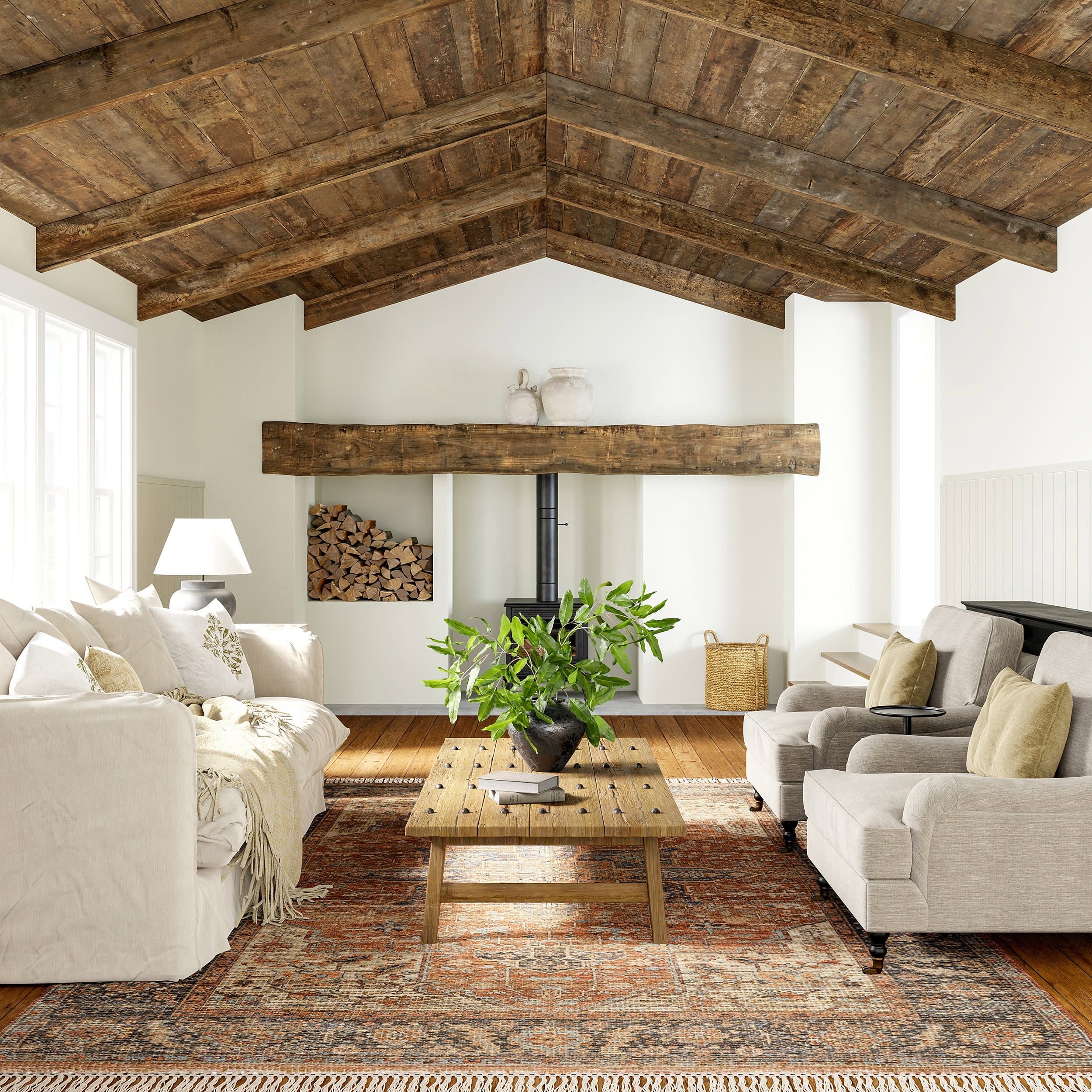Lennox Medallion Tassel Rug | Multicolor - Image 2