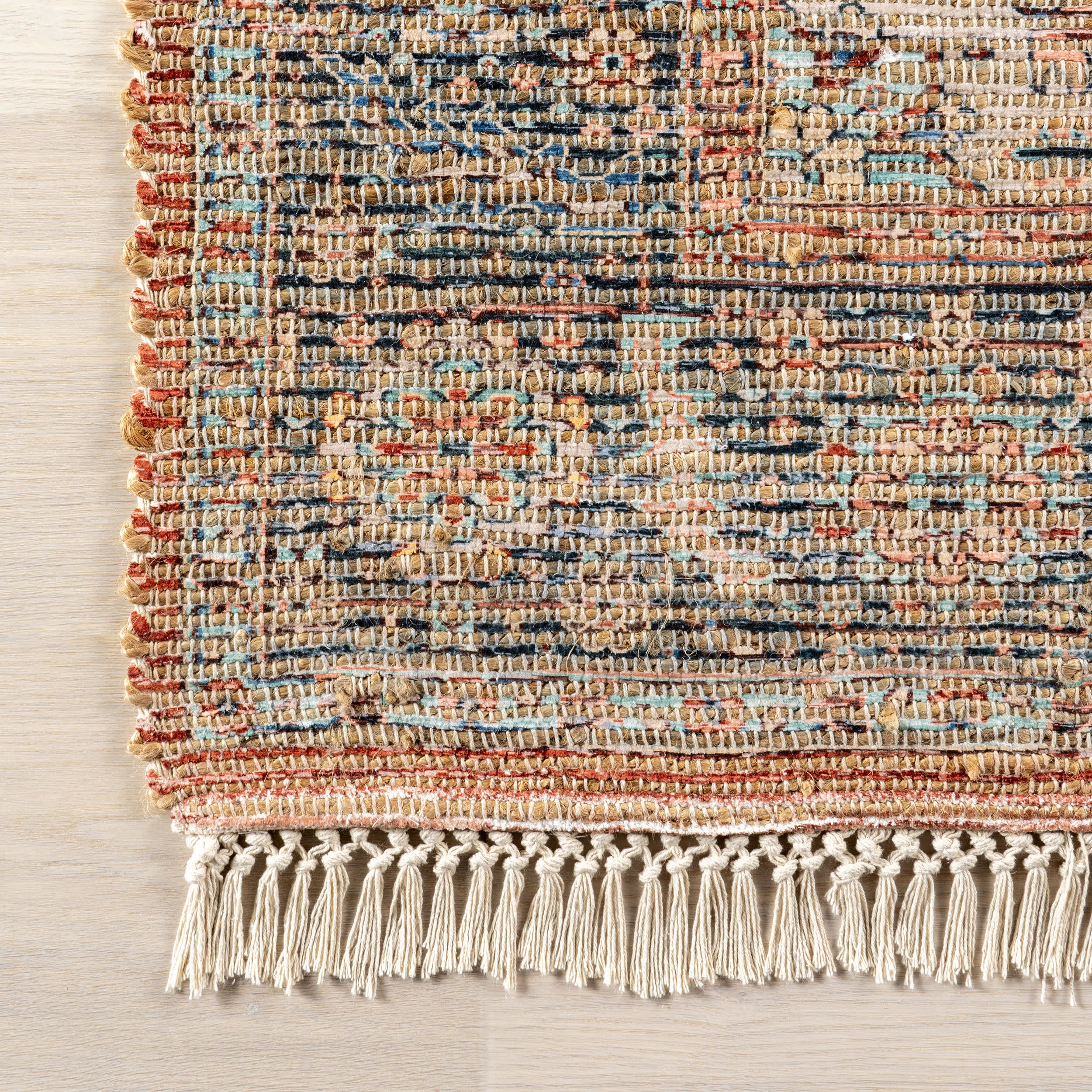 Lennox Medallion Tassel Rug | Multicolor - Image 4