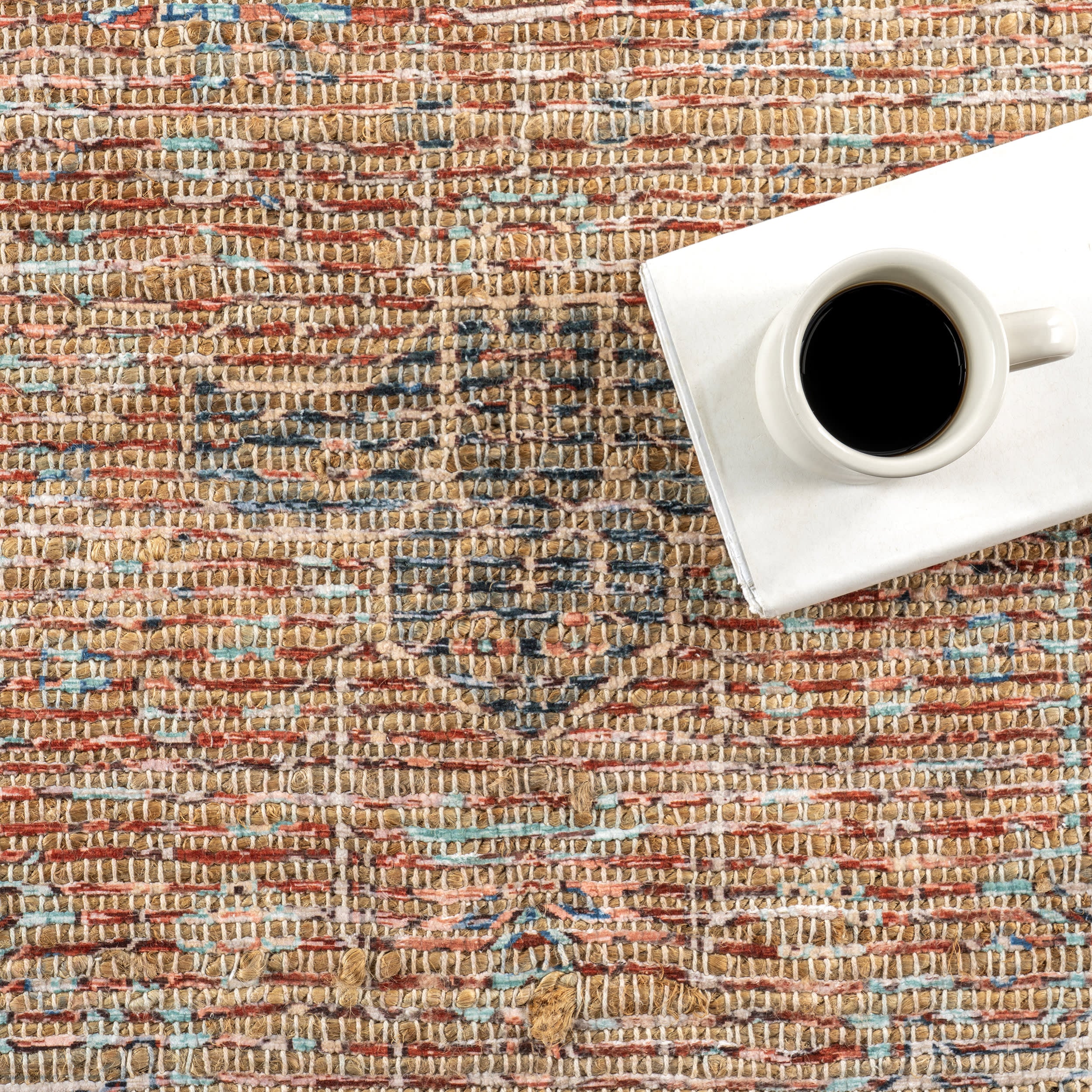 Lennox Medallion Tassel Rug | Multicolor - Image 7