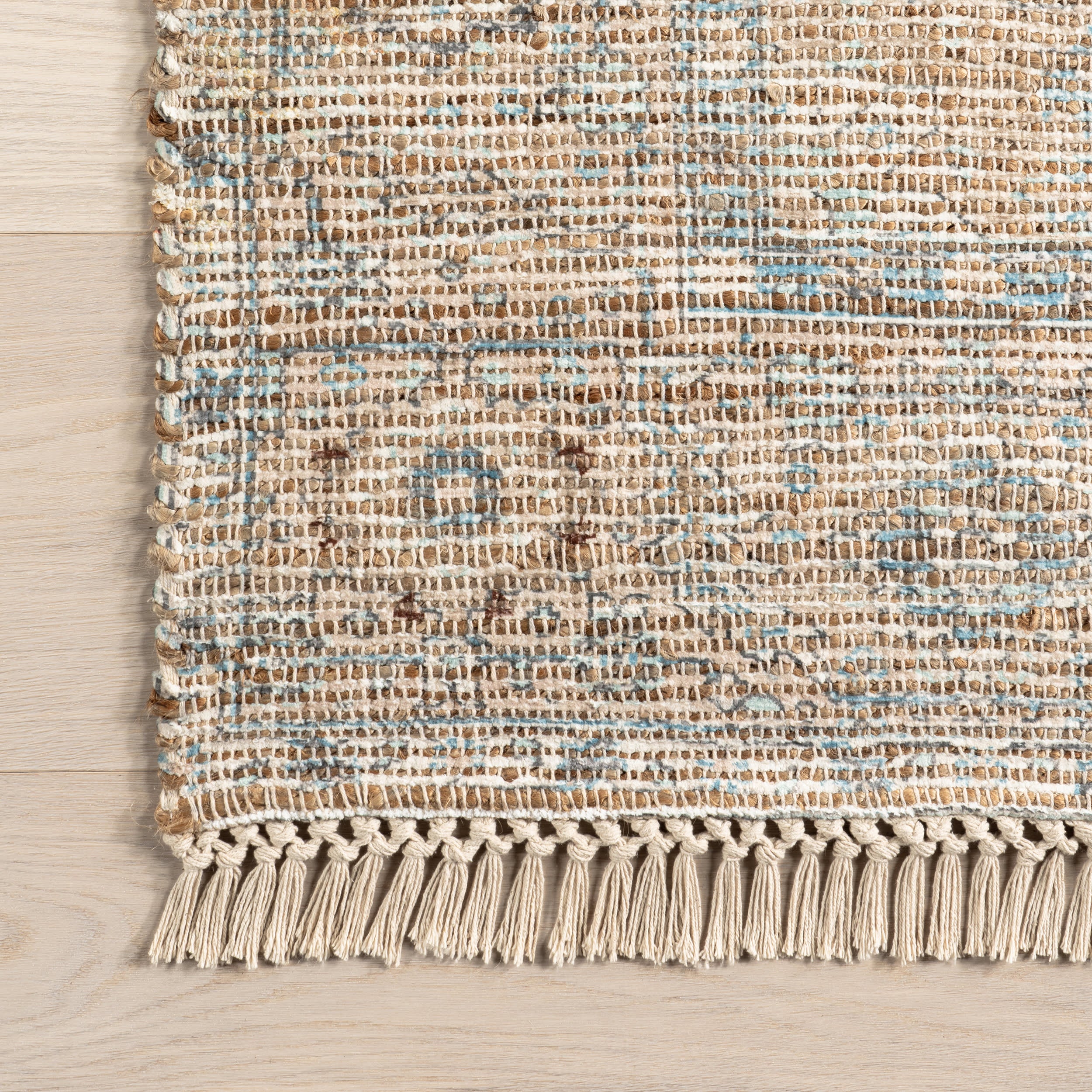 Lennox Medallion Tassel Rug | Sand - Image 4