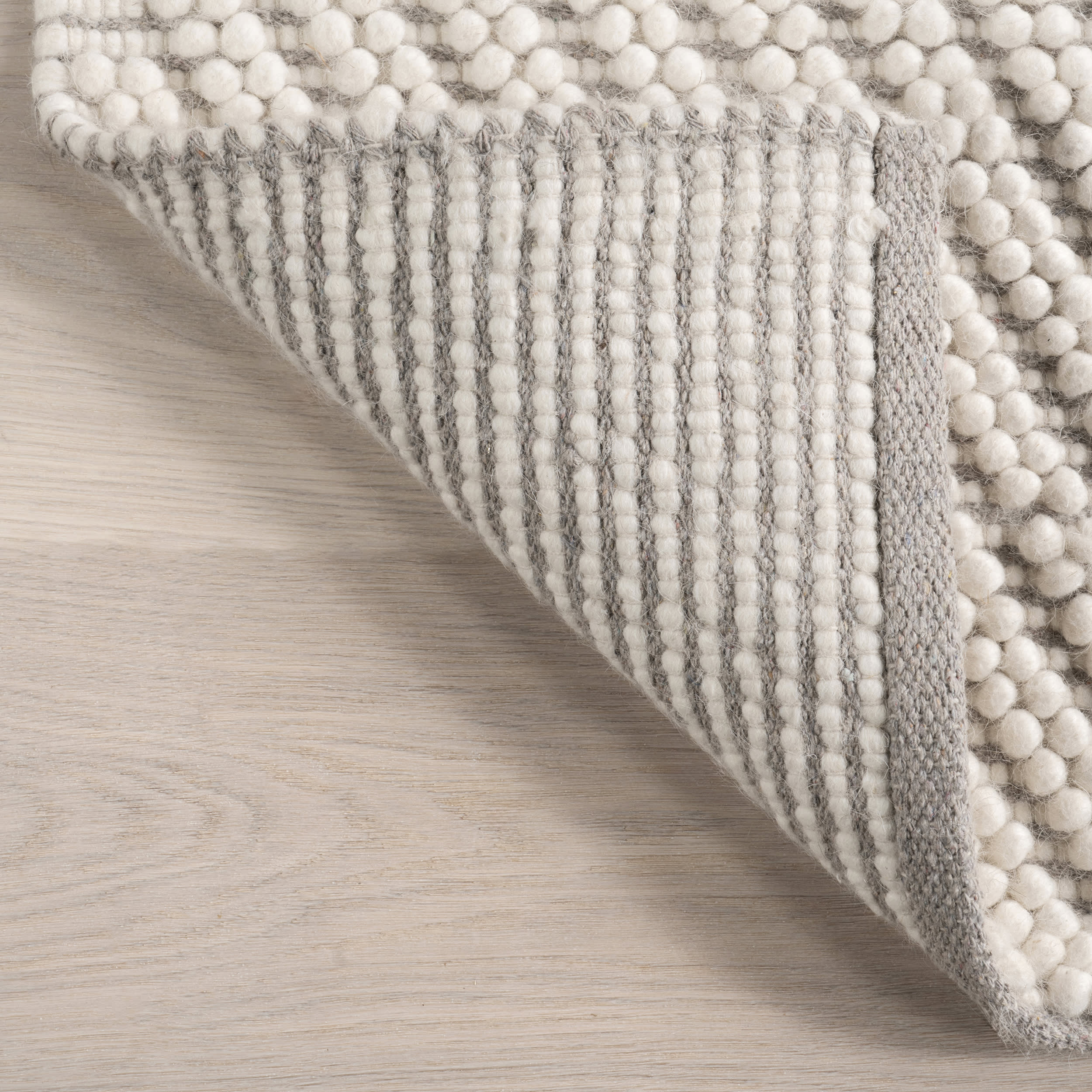 Letha Geometric Wool Rug | Ivory - Image 6