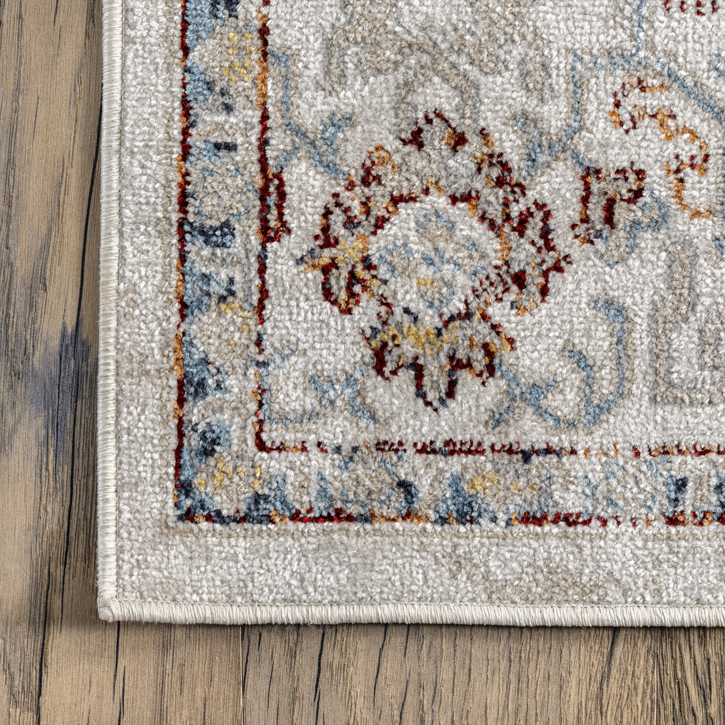 Lianna Washable Vines Rug | Beige - Image 3